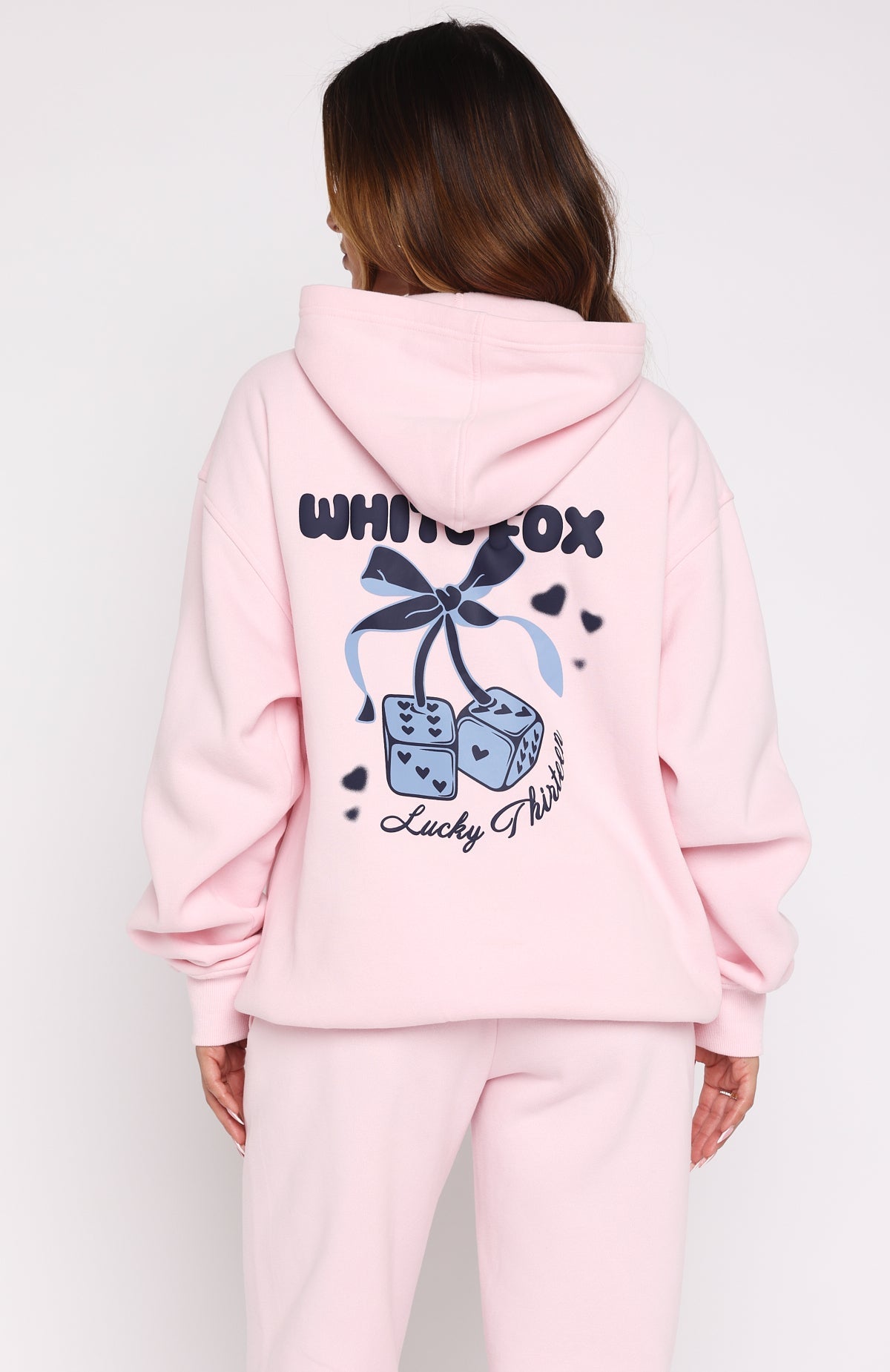 Lucky Thirteen Cheyenne Oversized Hoodie Soft PinkS/M