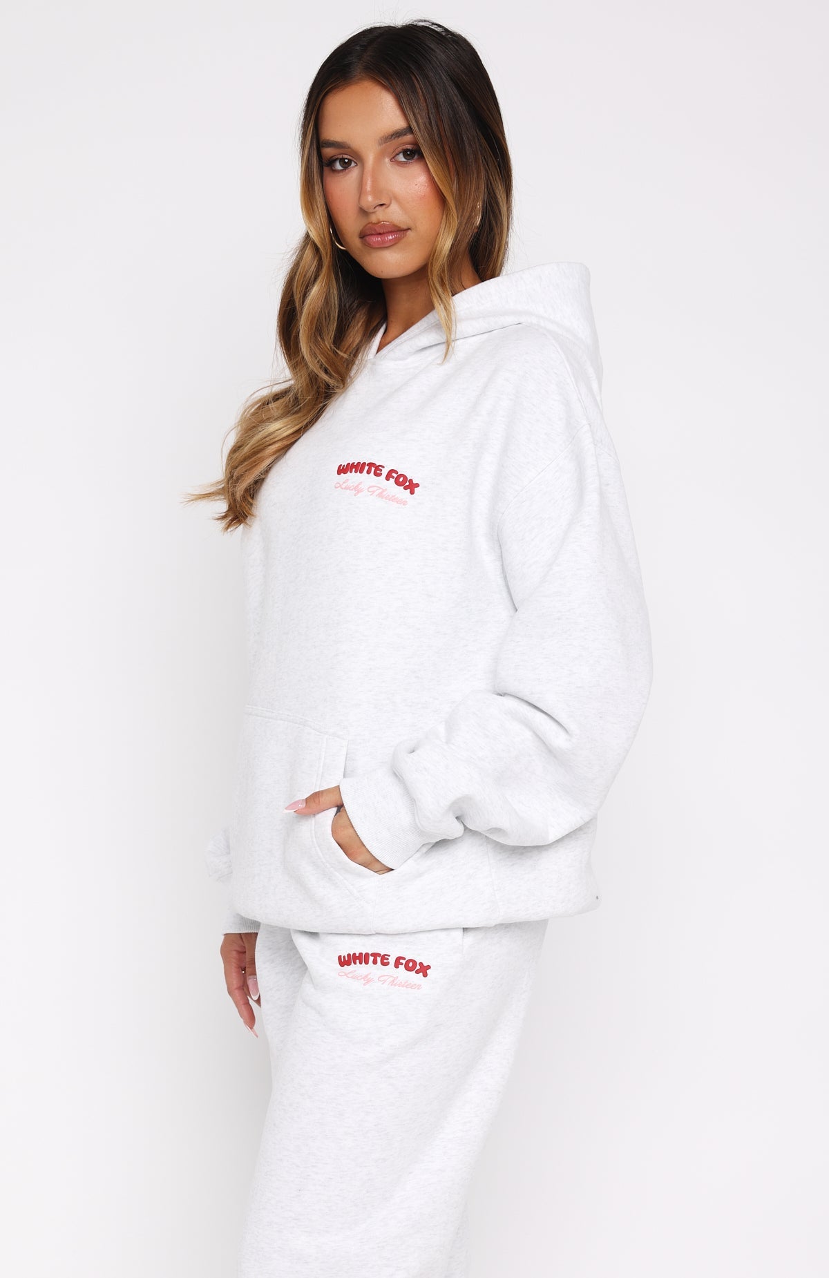 Lucky Thirteen Cheyenne Oversized Hoodie Grey MarleXS/S