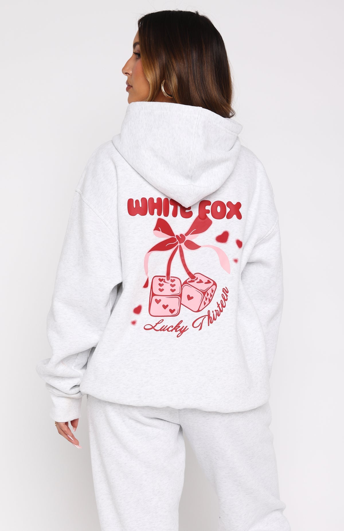 Lucky Thirteen Cheyenne Oversized Hoodie Grey MarleS/M