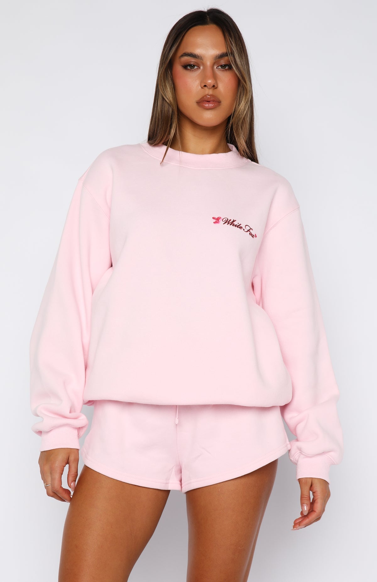 Trouble Maker Oversized Sweater Baby PinkL/XL