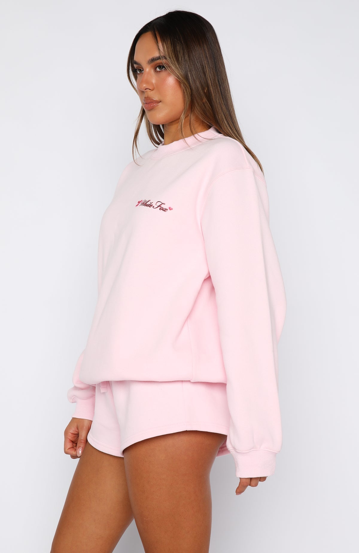 Trouble Maker Oversized Sweater Baby PinkXS/S