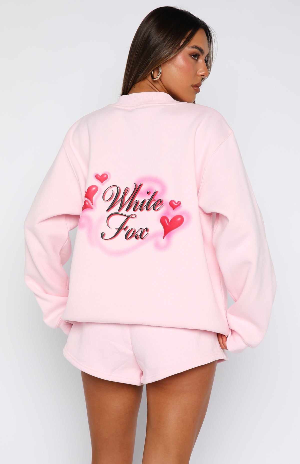 Trouble Maker Oversized Sweater Baby PinkS/M