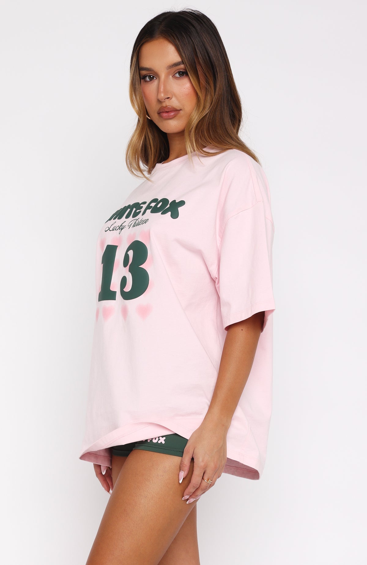 Lucky Thirteen Charise Oversized Tee Soft PinkXS/S