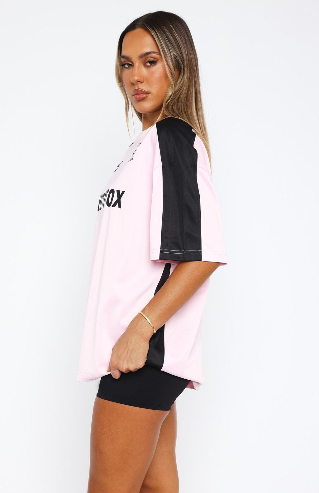 Checking Up On You Oversized Jersey Light PinkXS/S