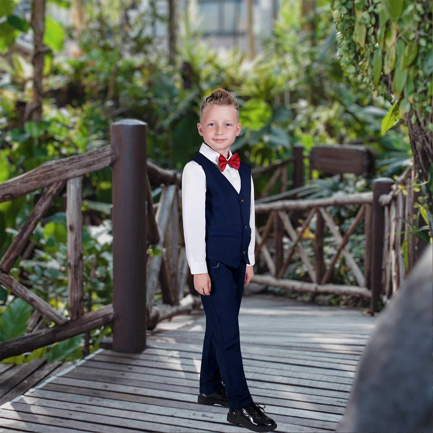 Elijah Boys Suit - Navy Blue