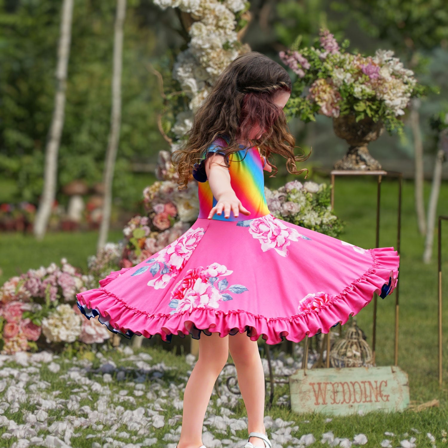 Lola Reversible Shorts - Paisley Rainbow