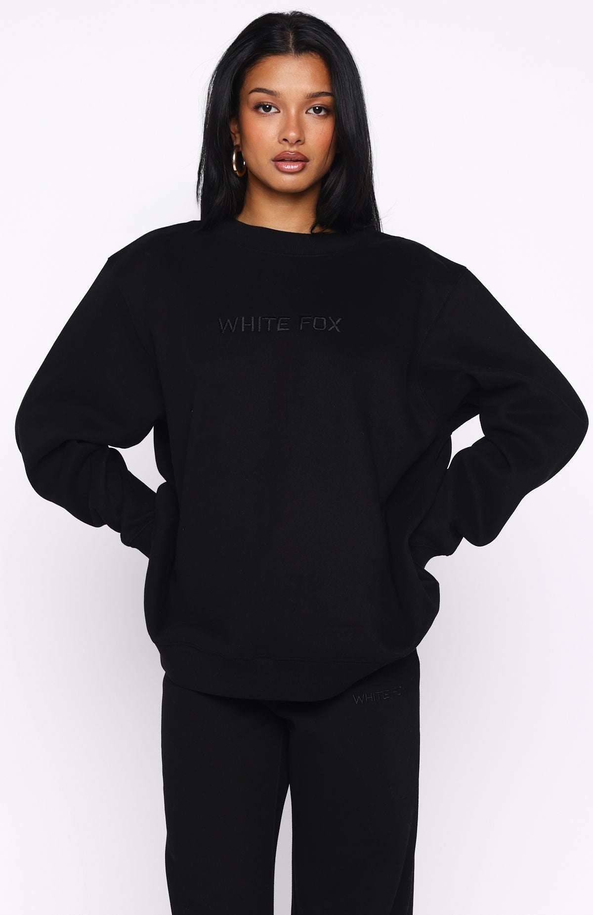 Stay Lifted Oversized Sweater BlackXS/S
