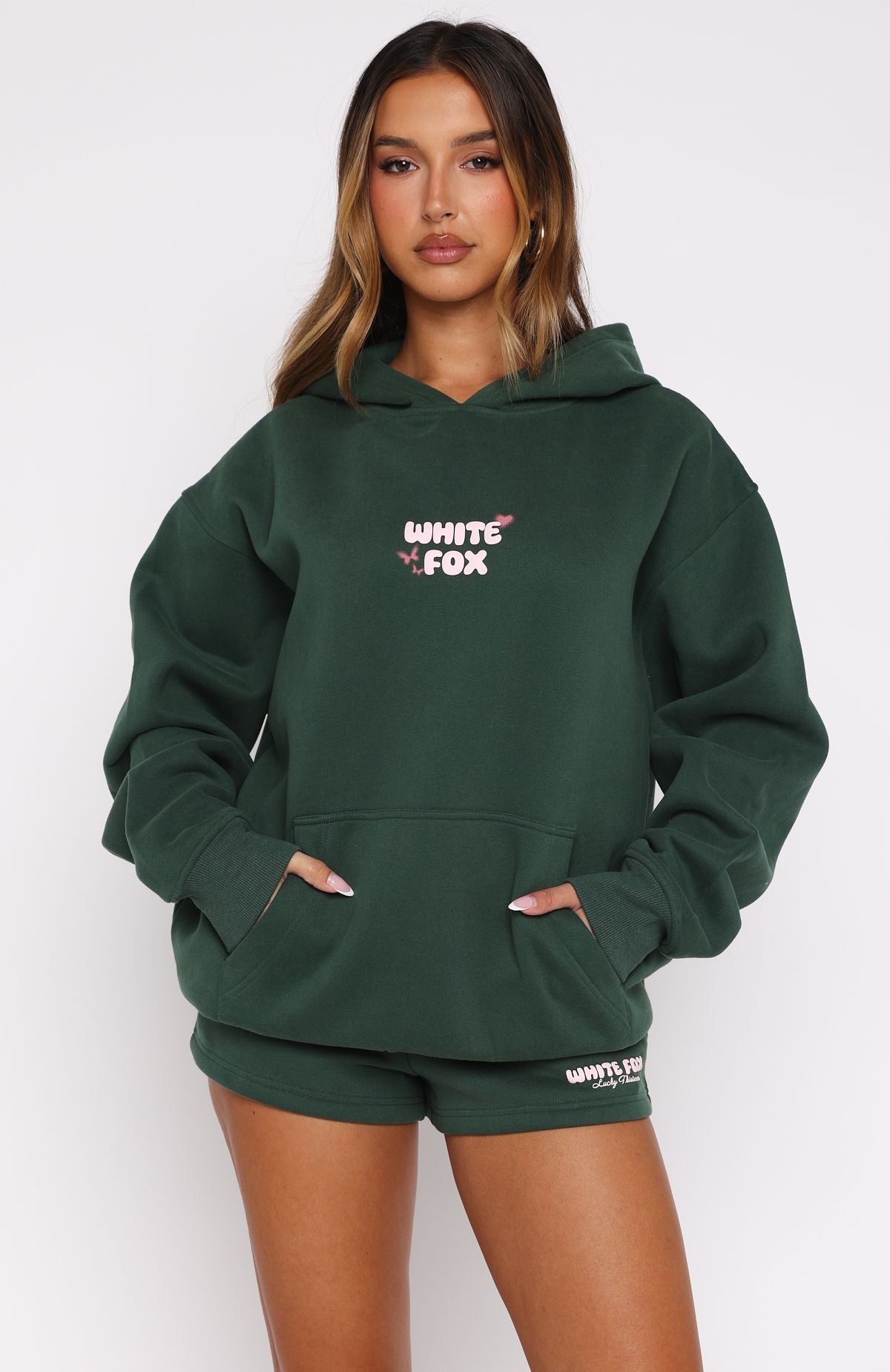 Lucky Thirteen Stephanie Oversized Hoodie GreenXXS/XS