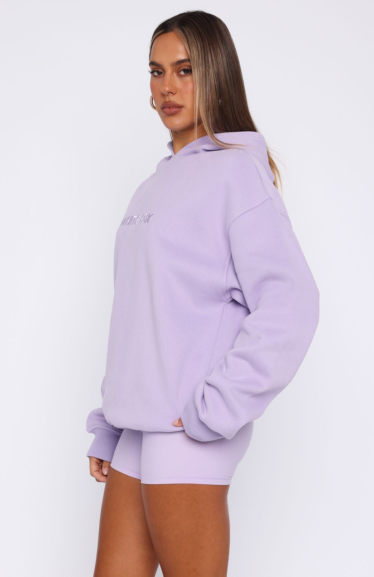 Stay Lifted Oversized Hoodie LavenderS/M