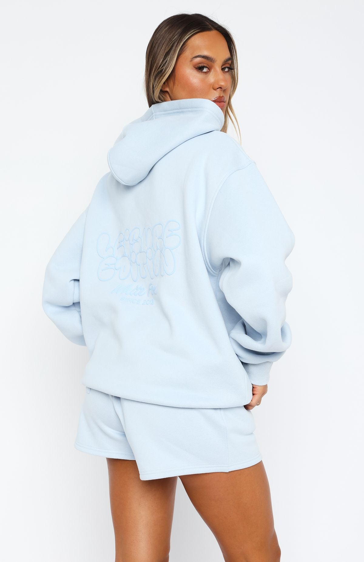 Leisure Edition Oversized Hoodie Baby BlueM/L