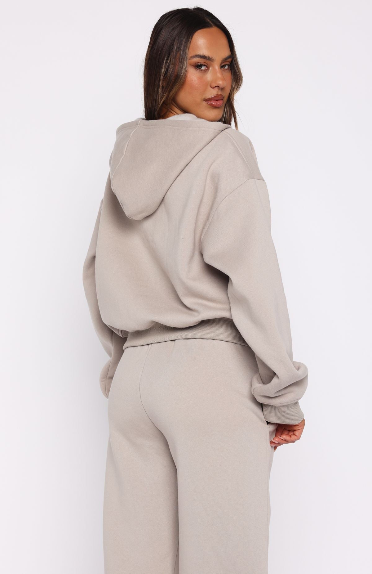 From The Archives Kenzie Boxy Zip Front Hoodie MoonS/M