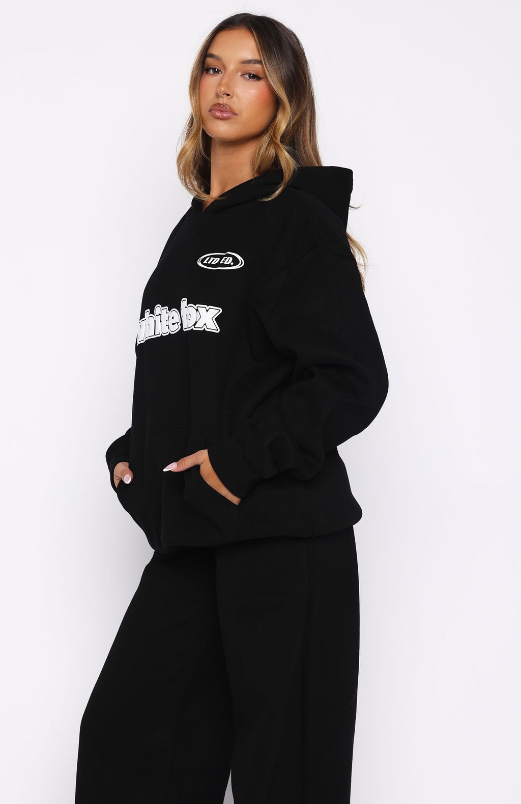 Ready To Go Oversized Hoodie BlackS/M