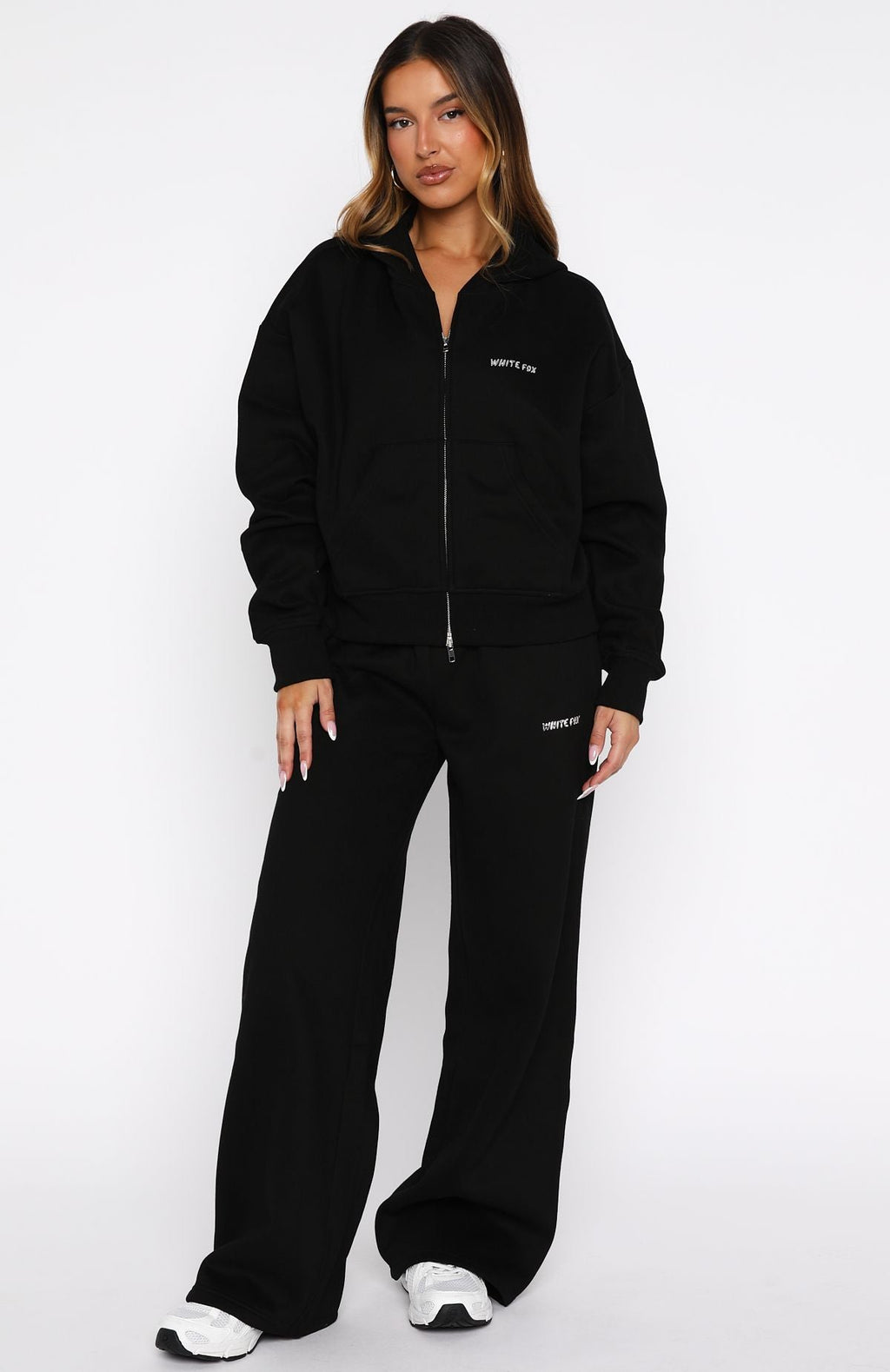 Test Drive Boxy Zip Front Hoodie BlackM/L
