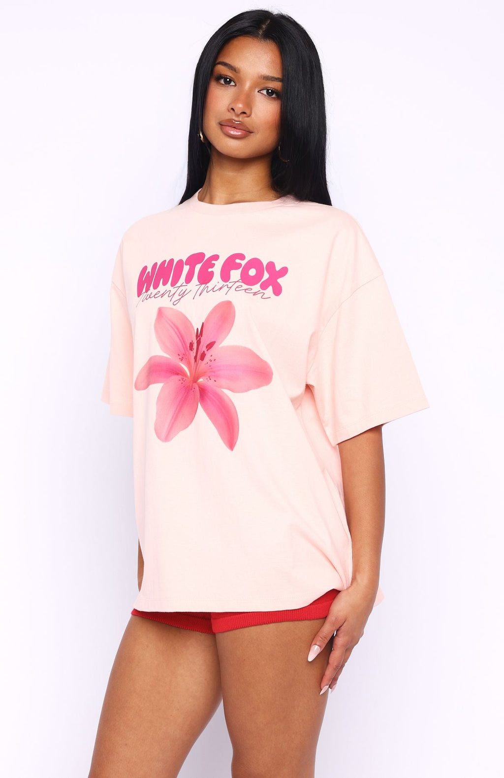 Got That Glow Oversized Tee PeachXS/S