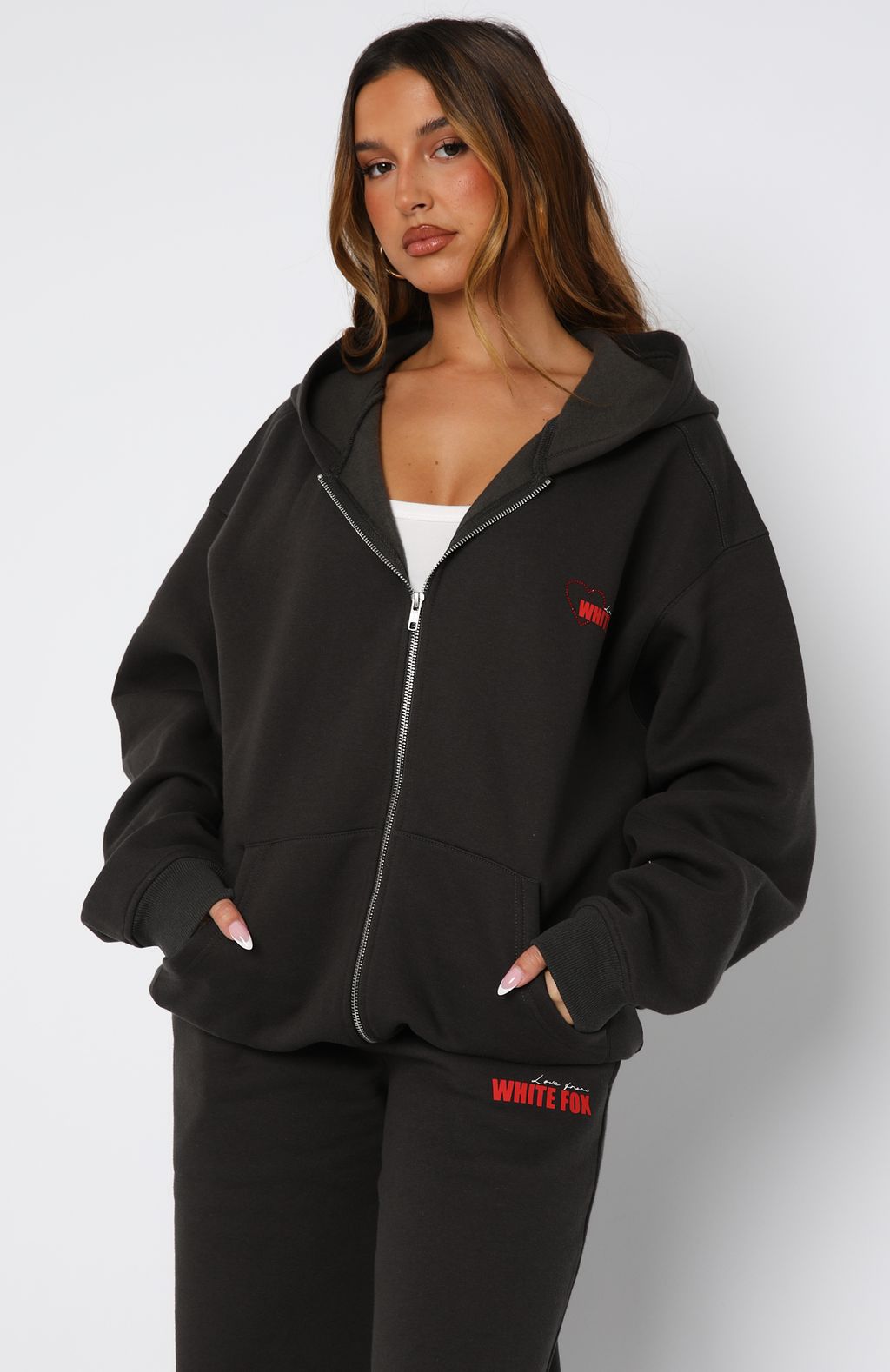 Best You've Ever Had Zip Front Hoodie CharcoalL/XL