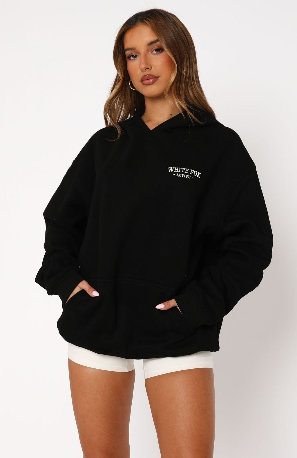 Taking Sides Oversized Hoodie BlackXS/S