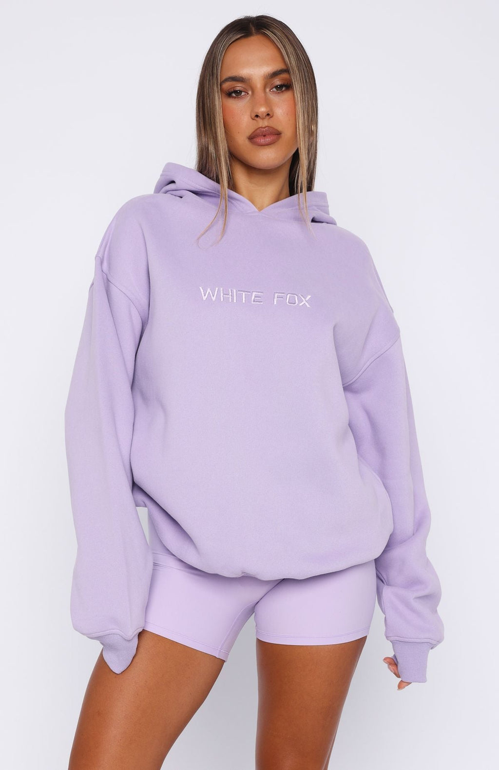 Stay Lifted Oversized Hoodie LavenderXS/S