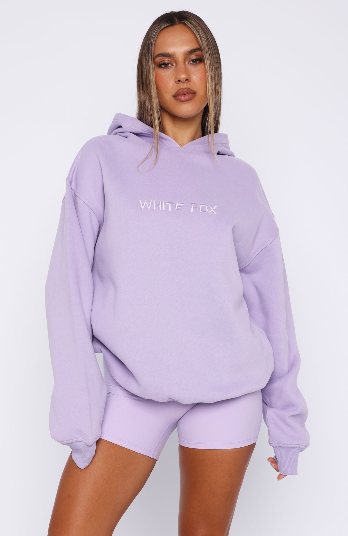 Stay Lifted Oversized Hoodie LavenderXS/S