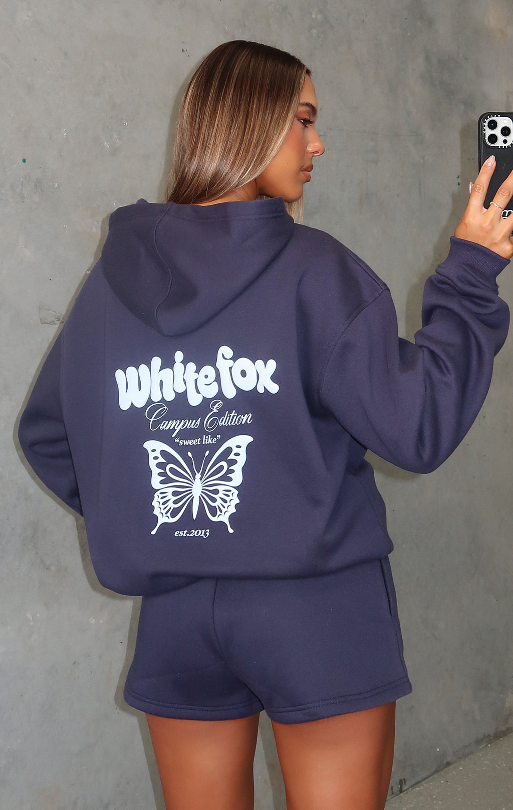 High Above Oversized Hoodie NavyXXS/XS