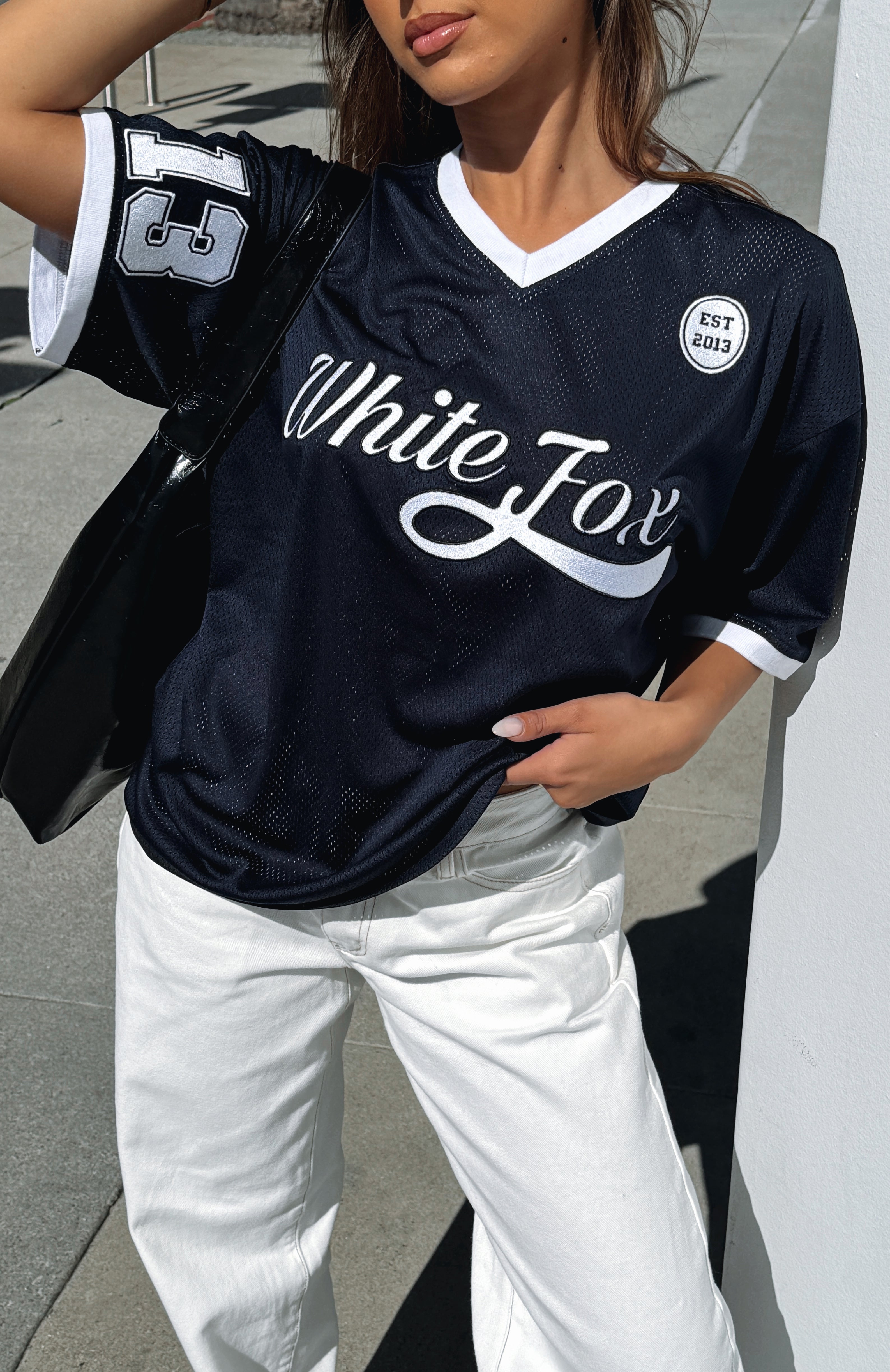 Hit A Home Run Oversized Jersey NavyM/L