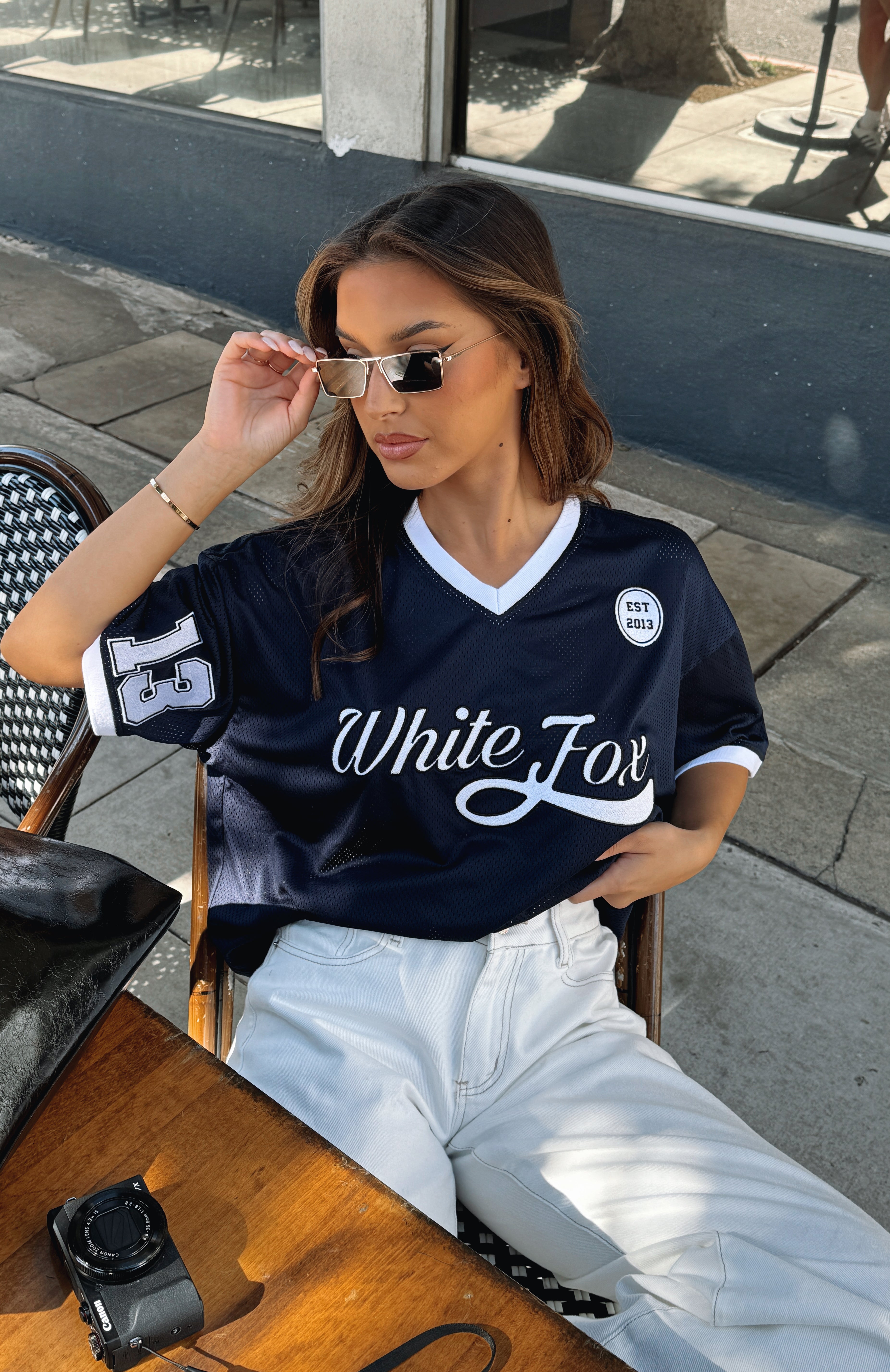 Hit A Home Run Oversized Jersey NavyL/XL