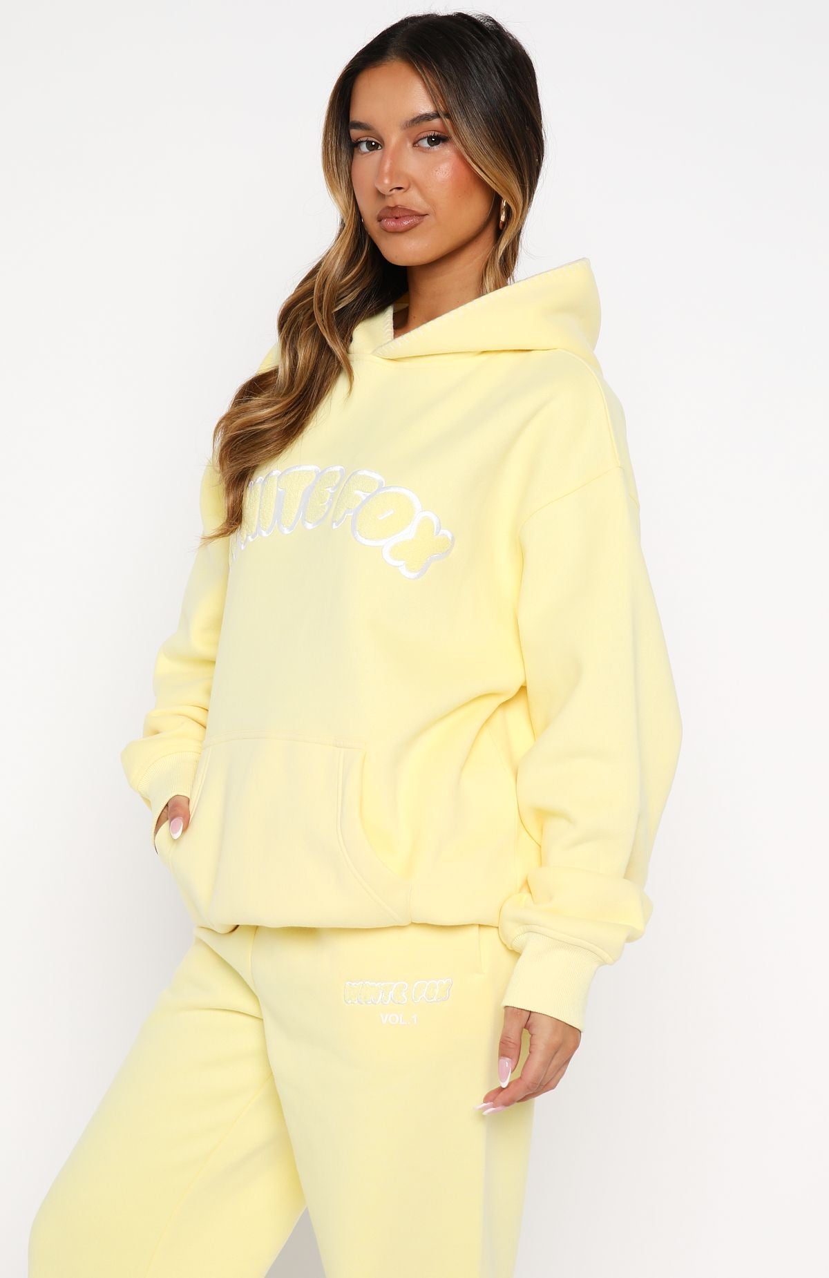 Vol. 1 Front Graphic Oversized Hoodie LemonS/M