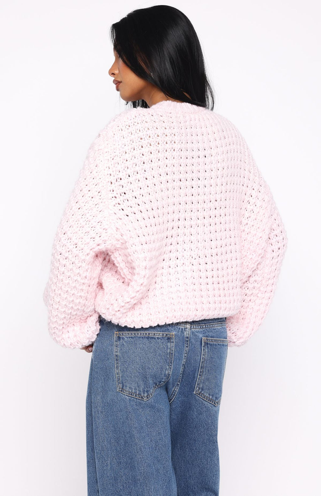 Pure Comfort Knit Sweater Baby PinkM/L