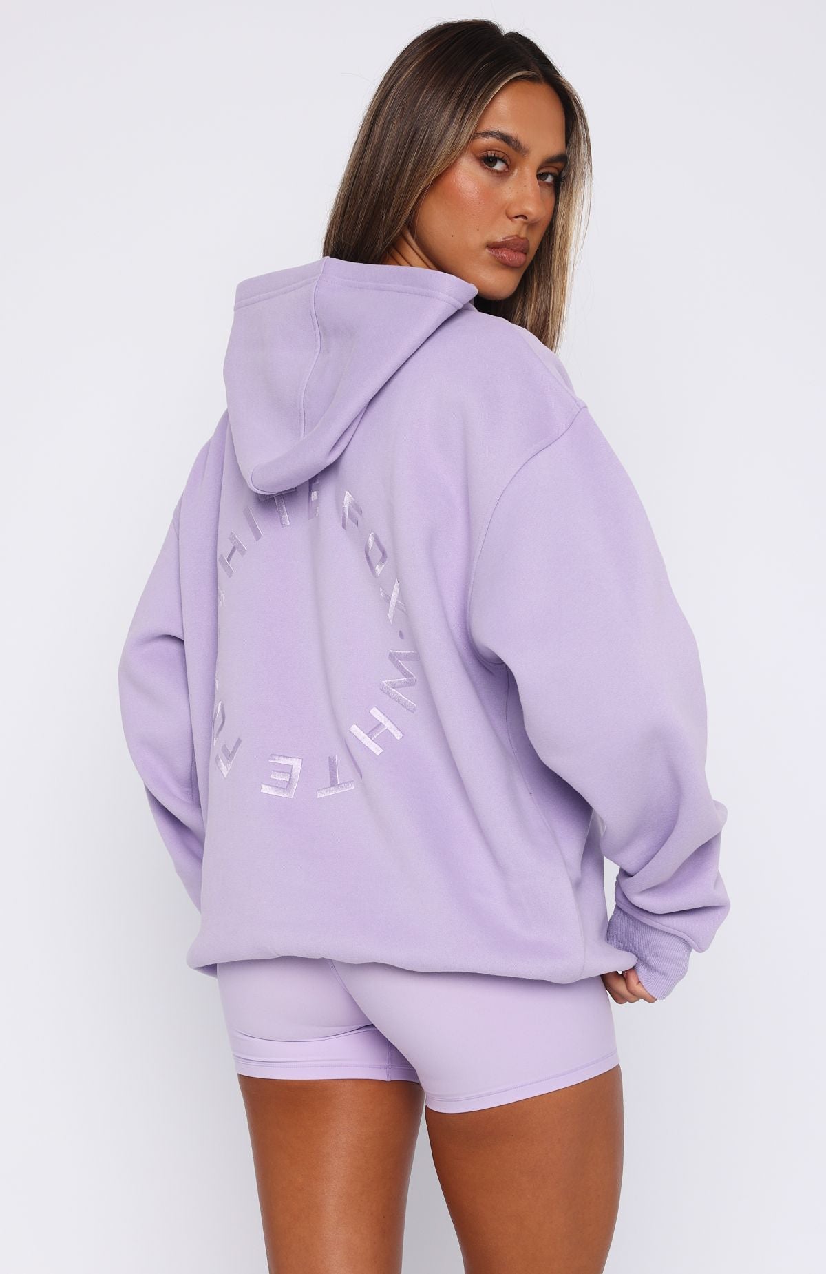 Stay Lifted Oversized Hoodie LavenderM/L