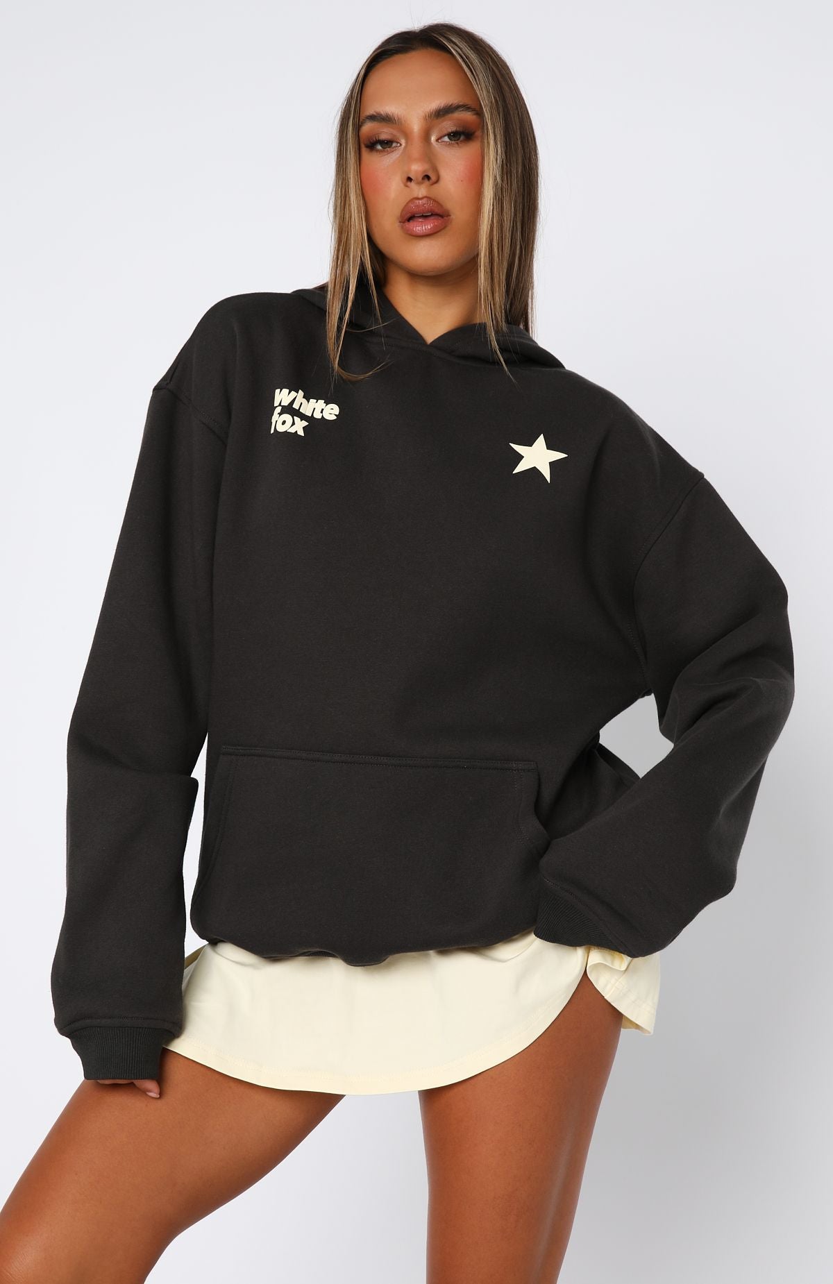 From The Archives Charli Oversized Hoodie CharcoalXXS/XS