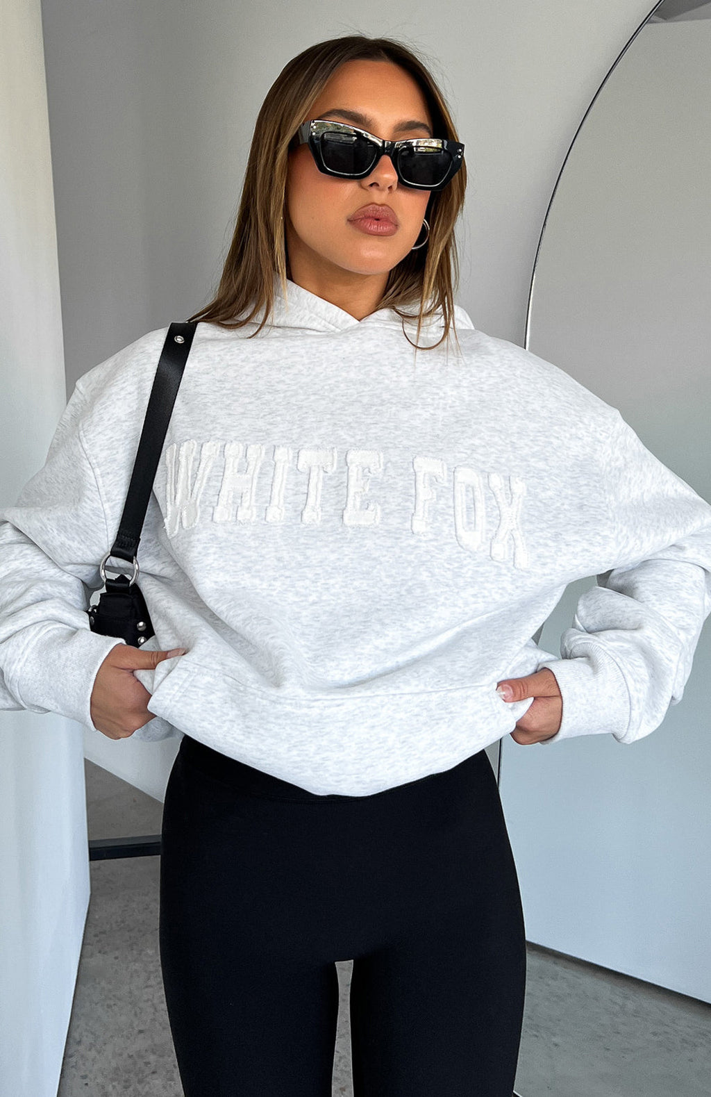 Shout It Out Oversized Hoodie Grey MarleL/XL