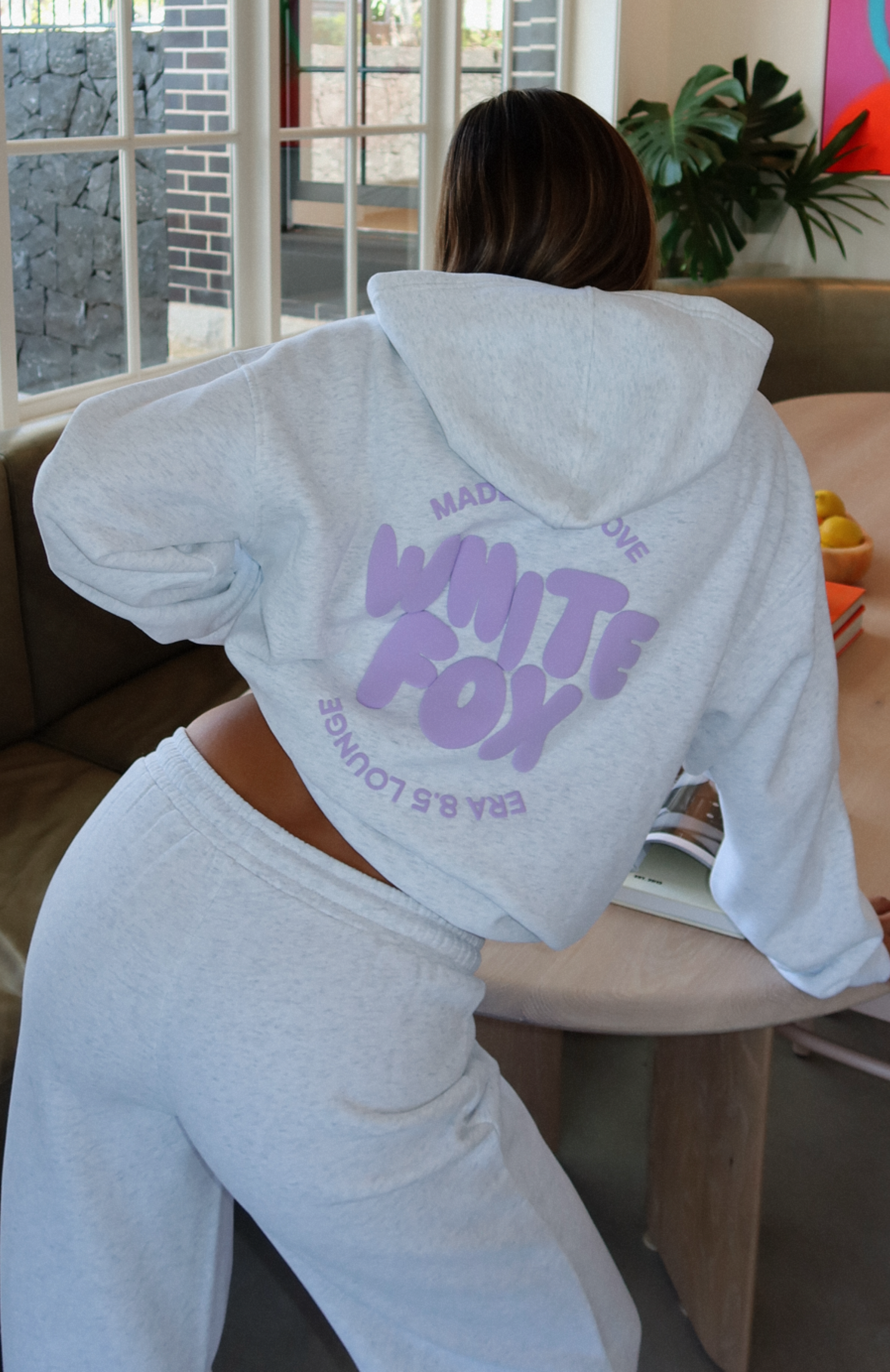 With Love For You Oversized Hoodie Grey MarleL/XL