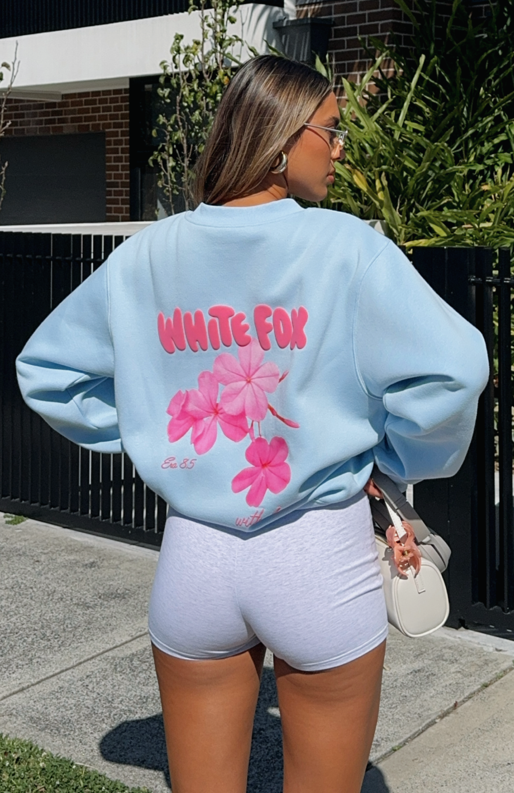 With Love \u0026 Romance Oversized Sweater Baby Blue3XS/XXS