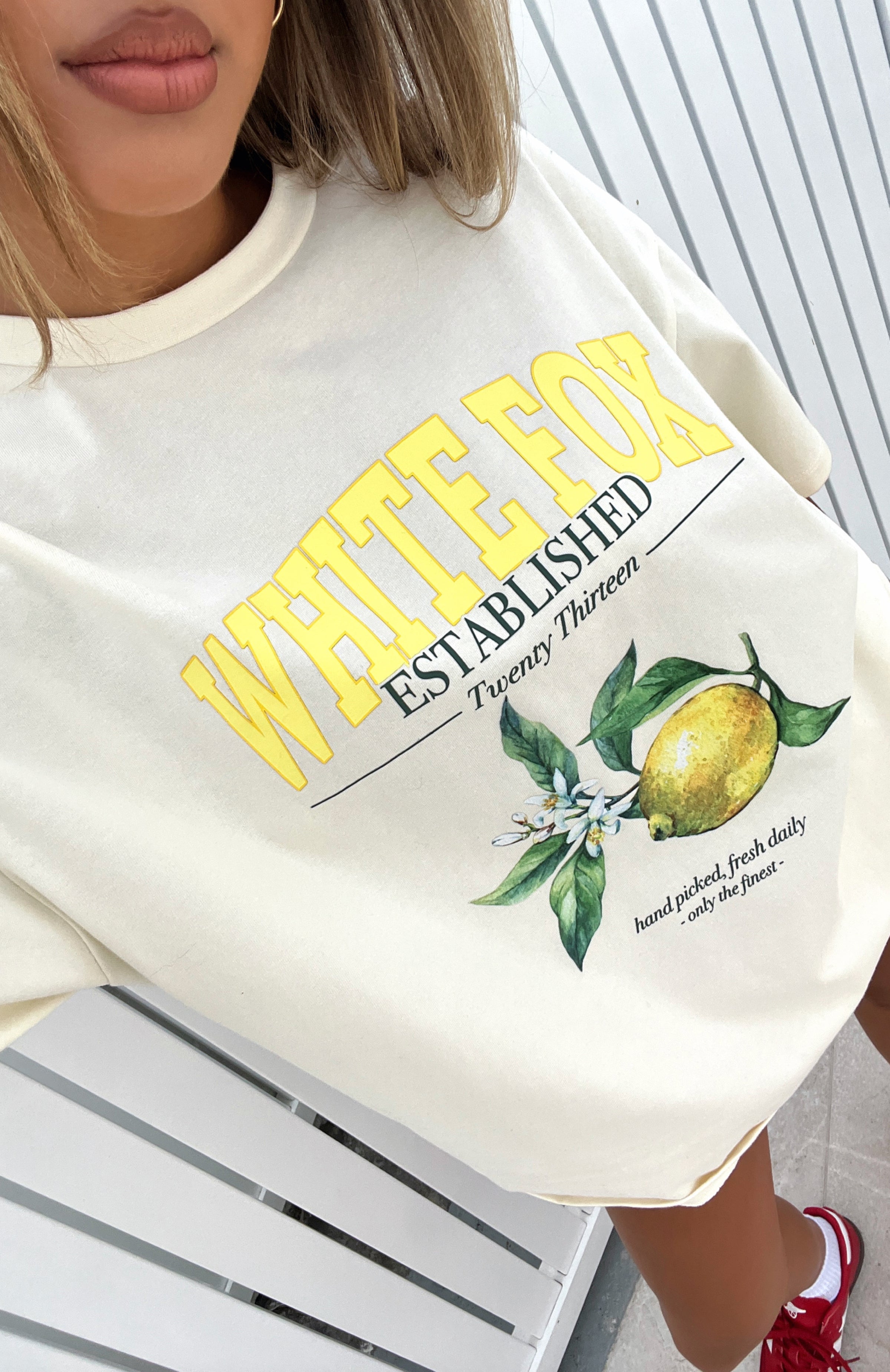 Fresh Daily Oversized Tee Off WhiteL/XL