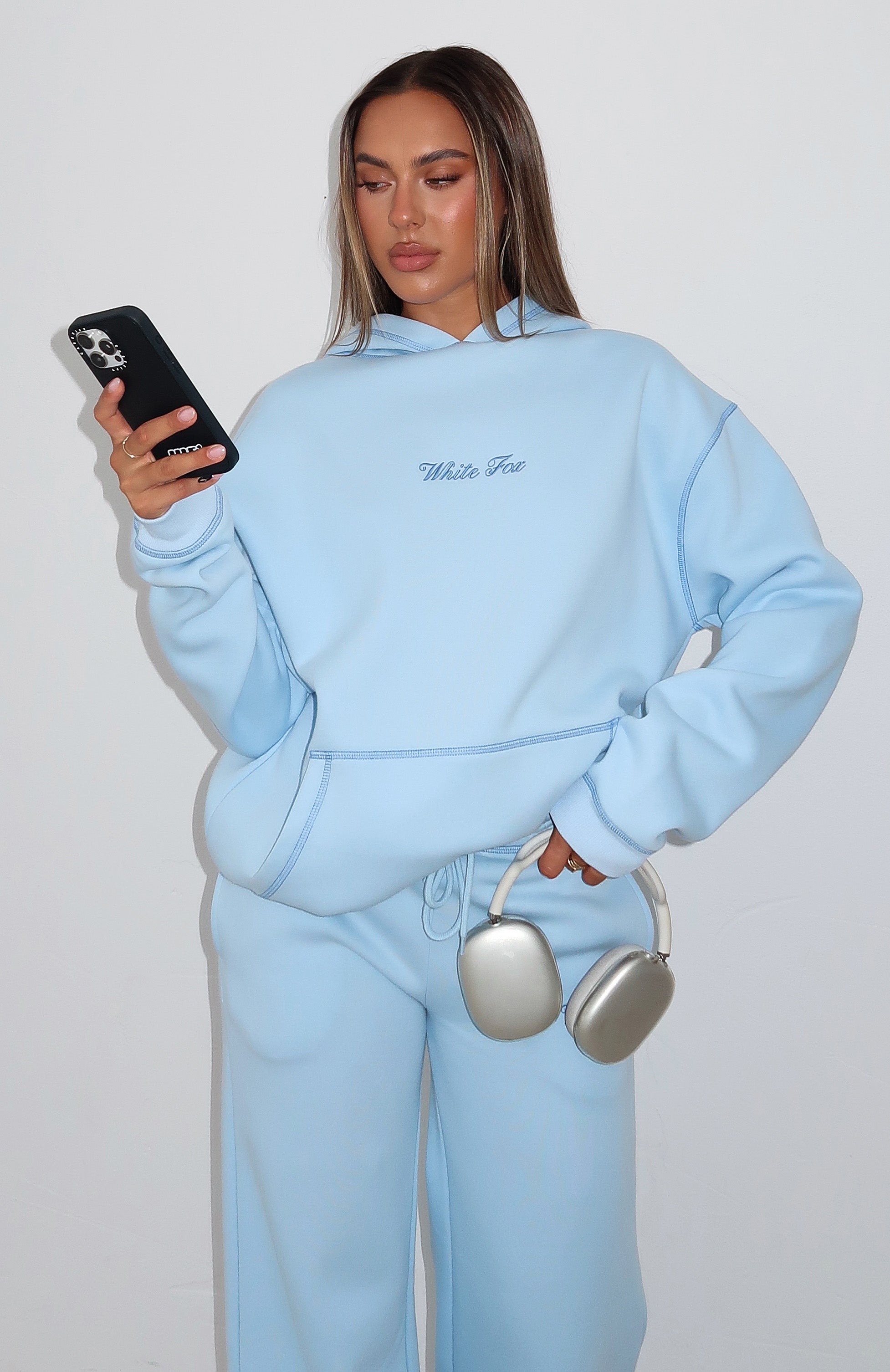 Instant Attraction Oversized Hoodie Baby BlueL/XL