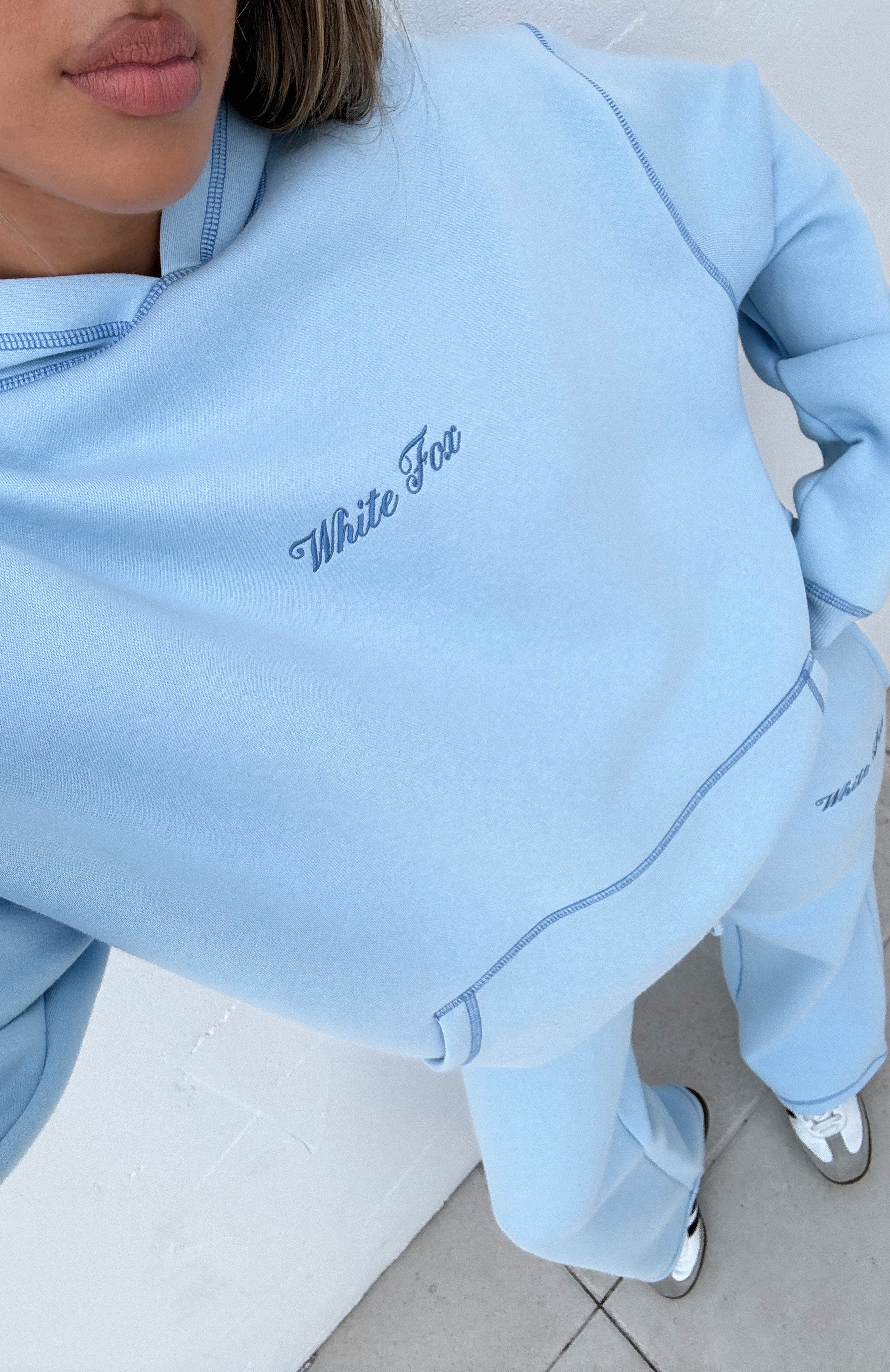 Instant Attraction Oversized Hoodie Baby BlueXXS/XS