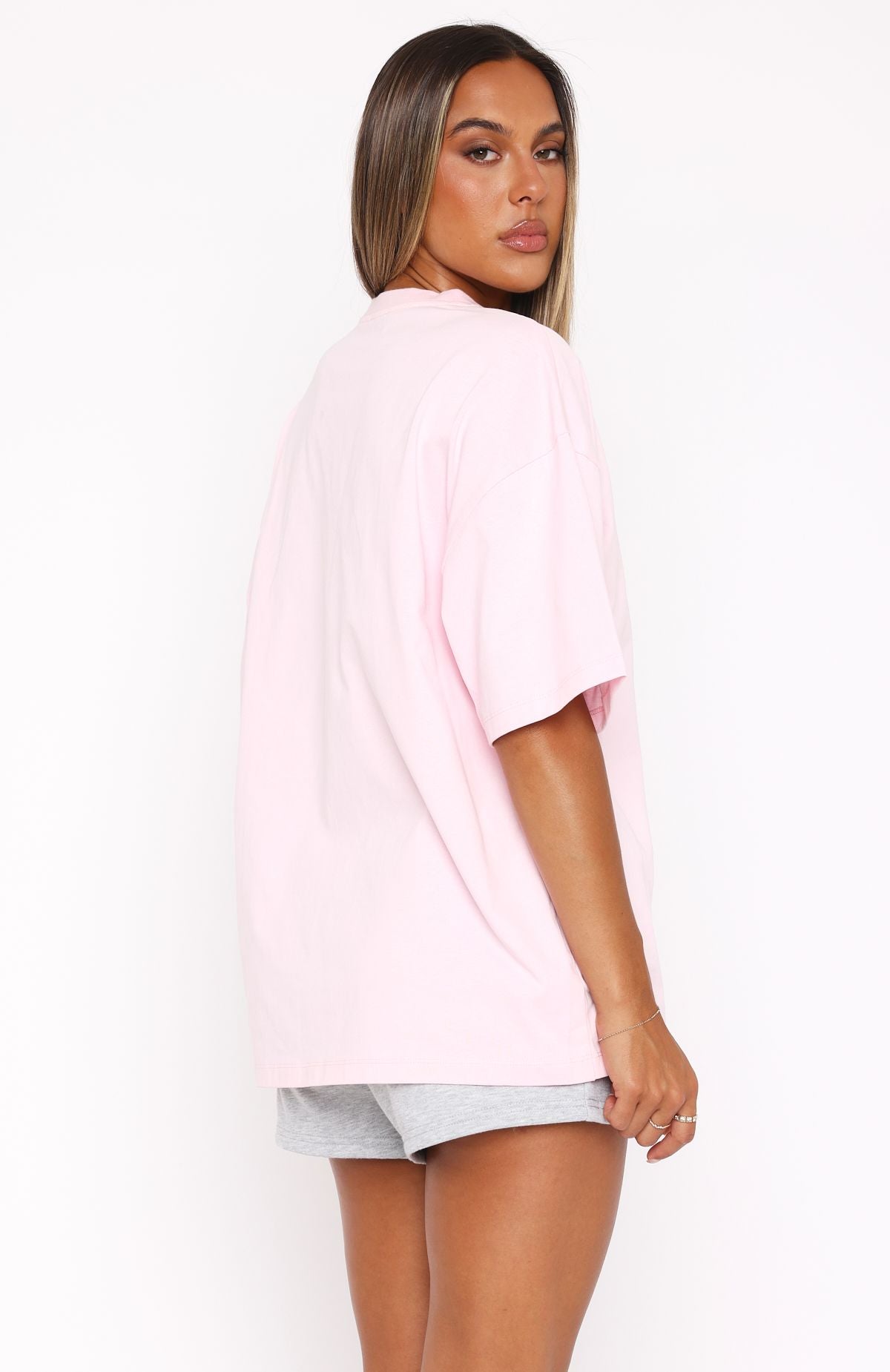 With Love In The Moment Oversized Tee PinkS/M