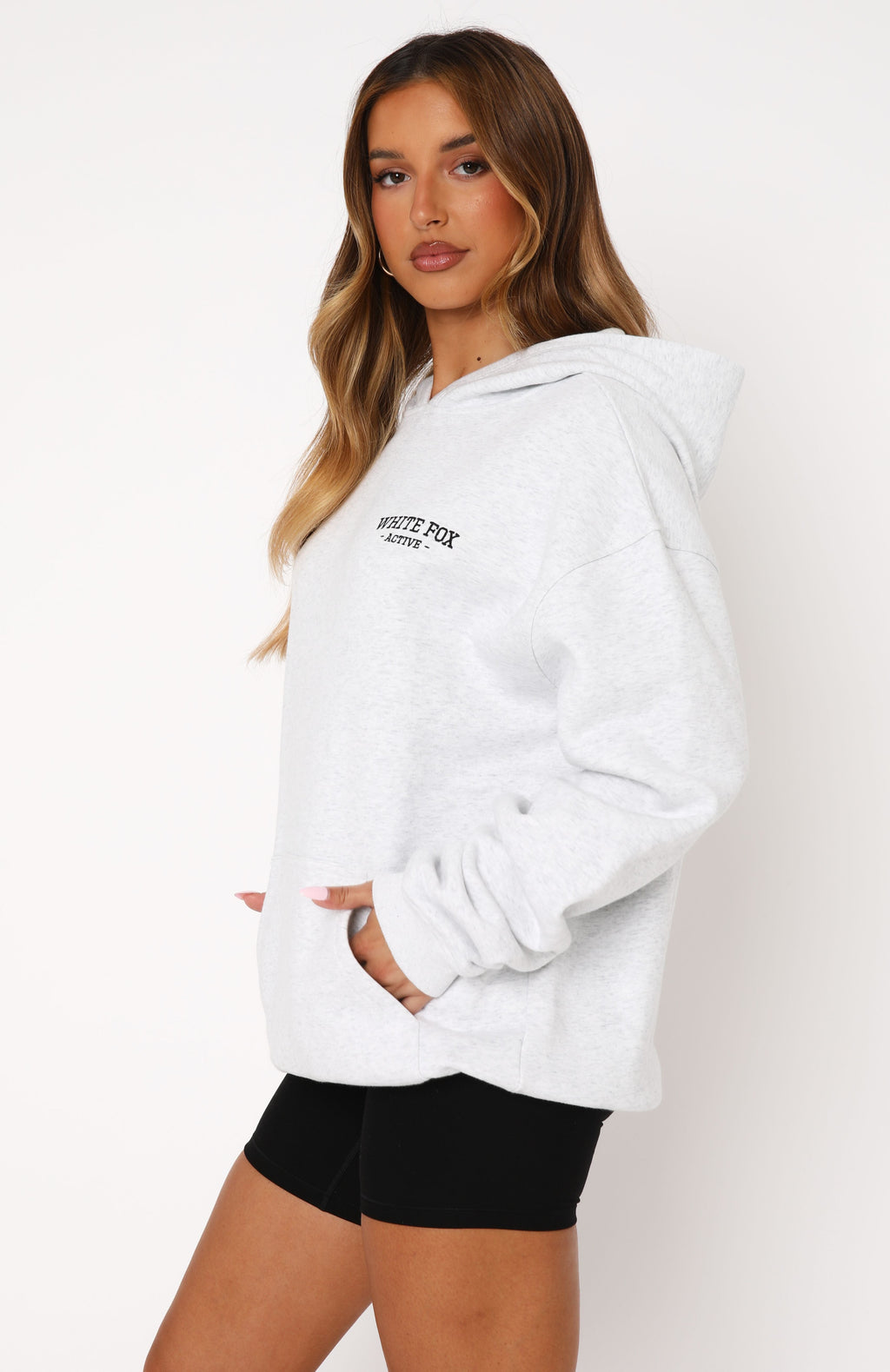 Taking Sides Oversized Hoodie Grey MarleM/L