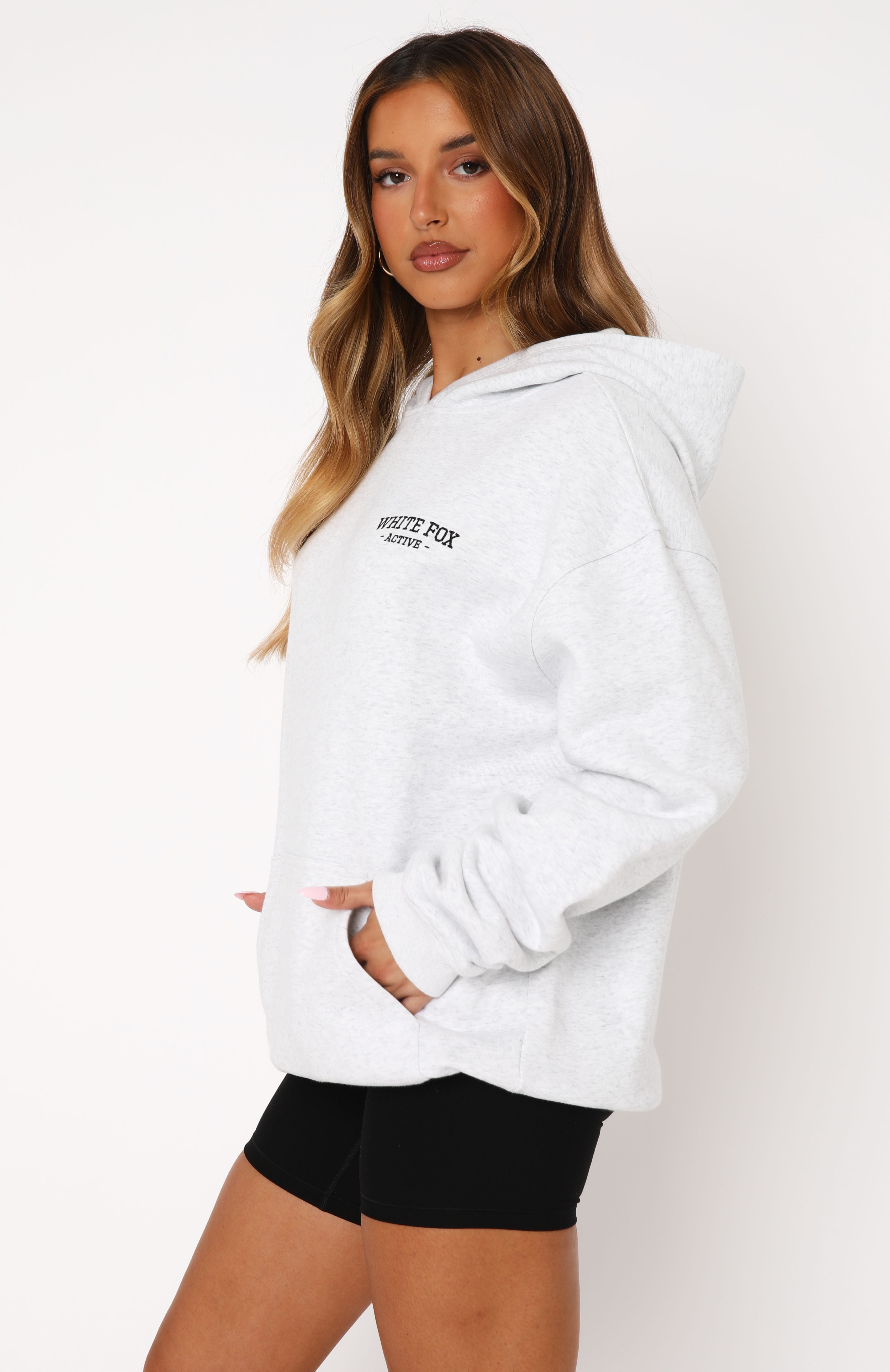 Taking Sides Oversized Hoodie Grey MarleM/L