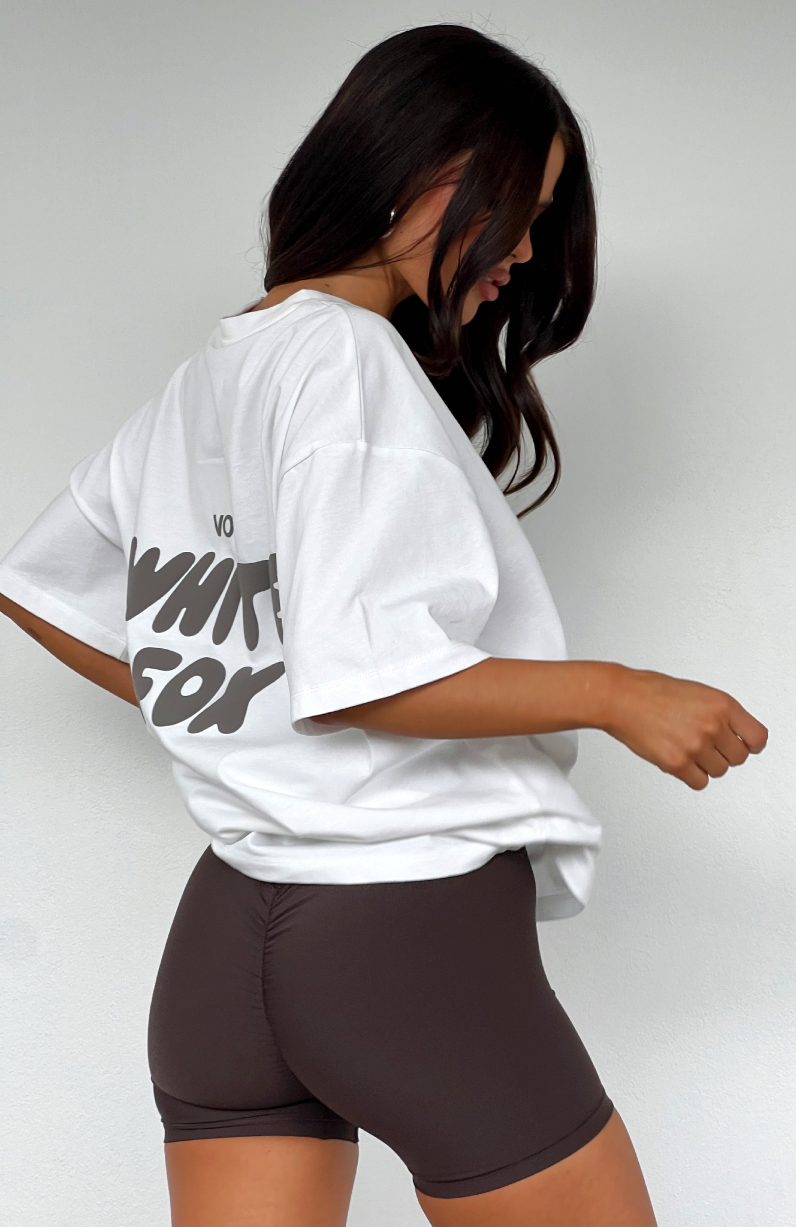 Offstage Back Graphic Oversized Tee WhiteM/L