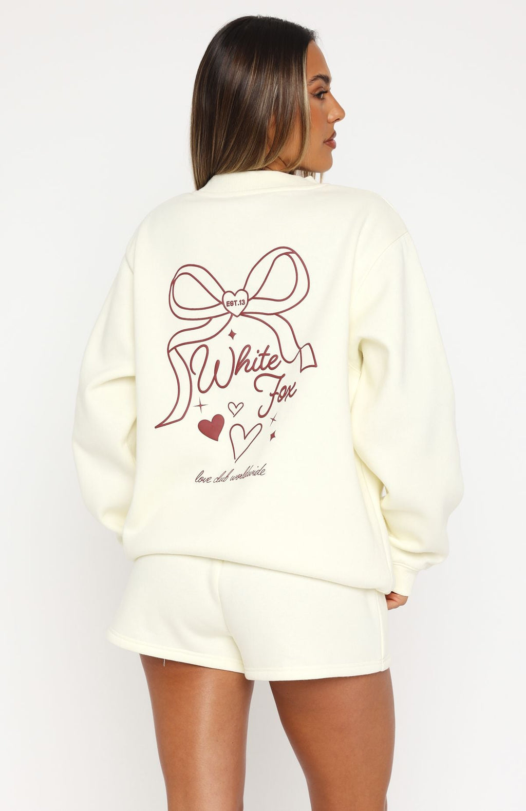 Love You Forever Oversized Sweater CreamS/M