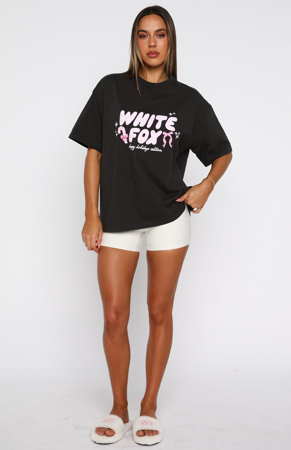 Christmas Feeling Oversized Tee CharcoalL/XL