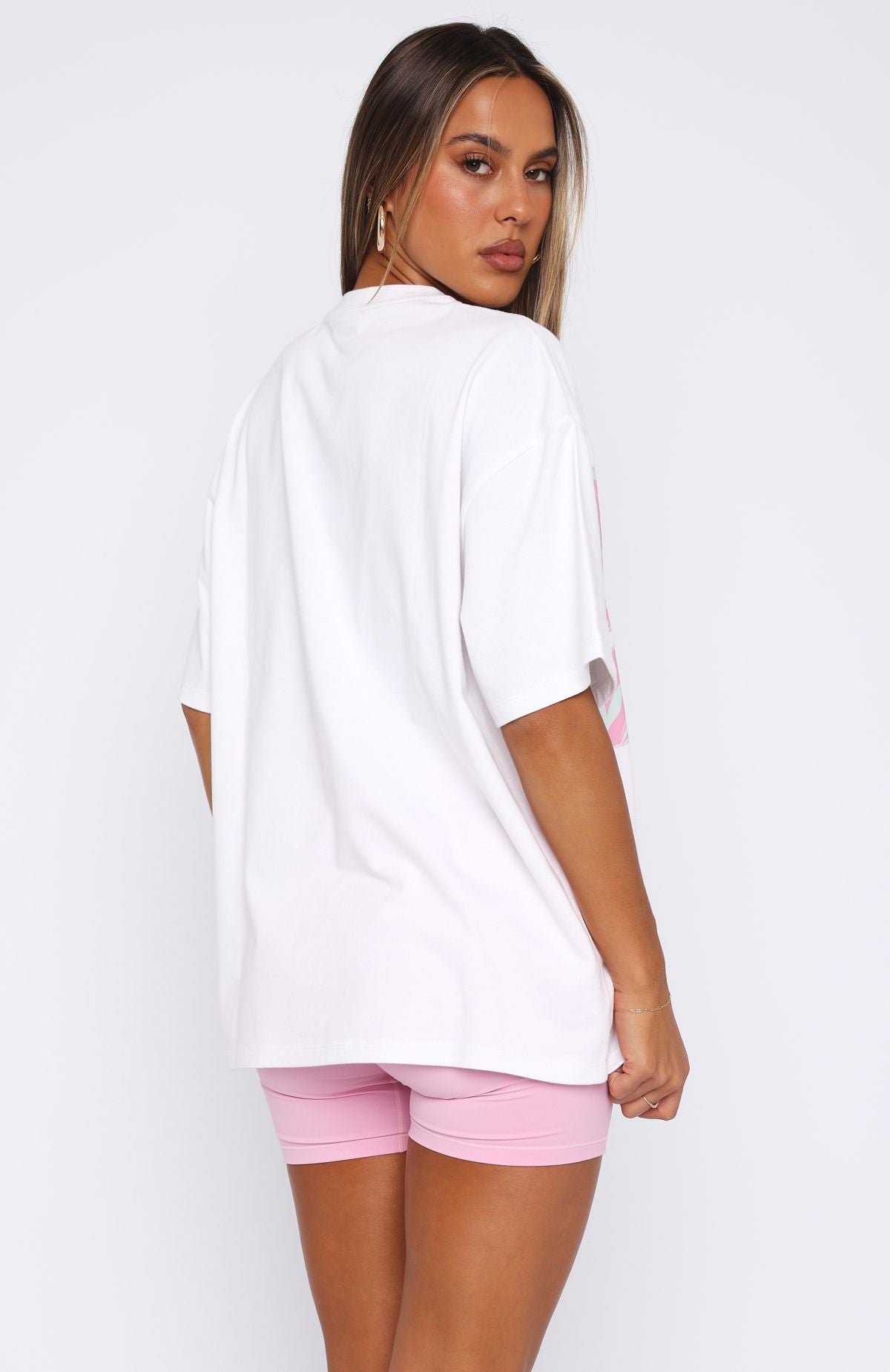 Pick You A Flower Oversized Tee WhiteM/L