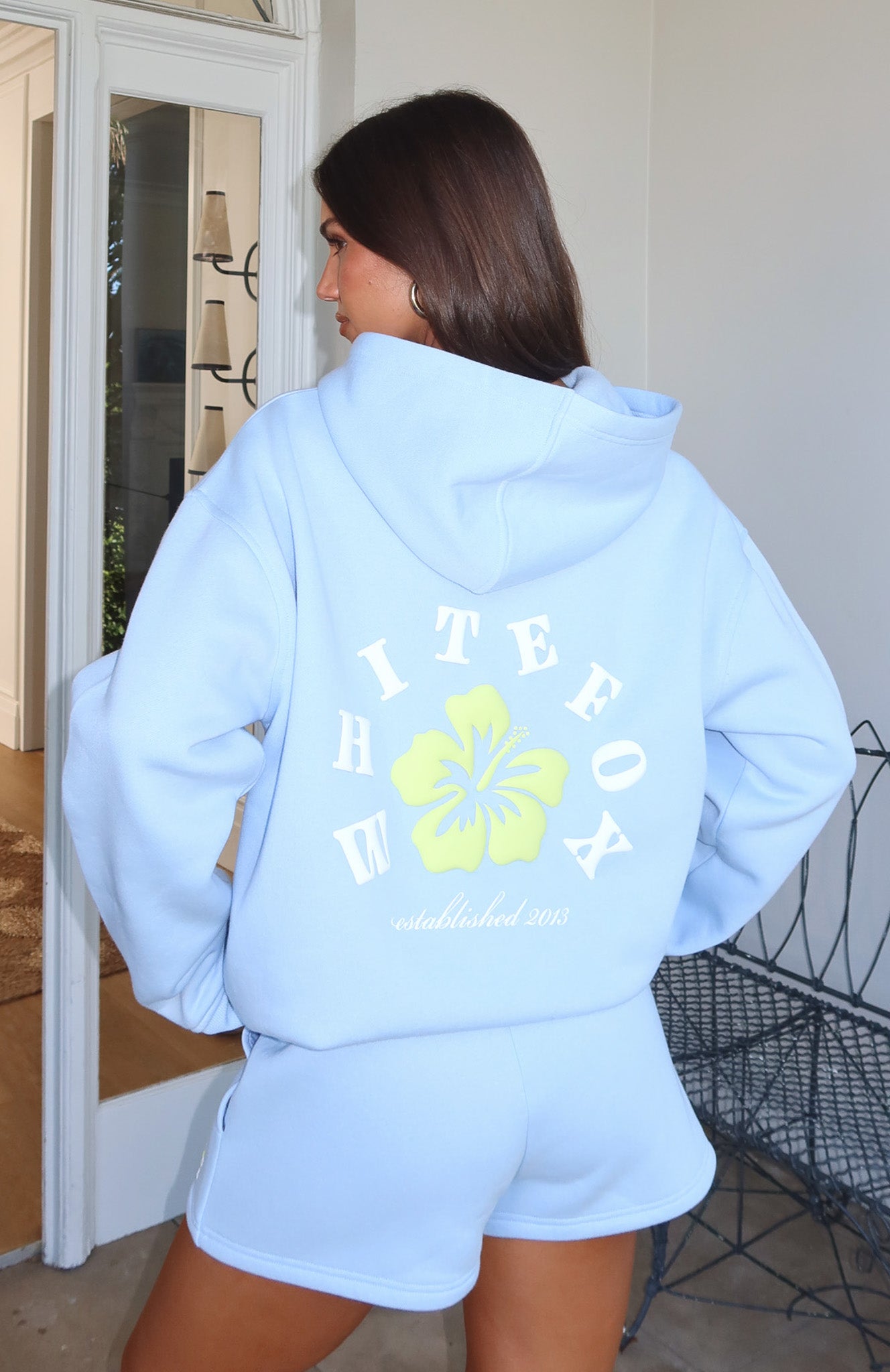 Keep Blooming Oversized Hoodie BlueM/L