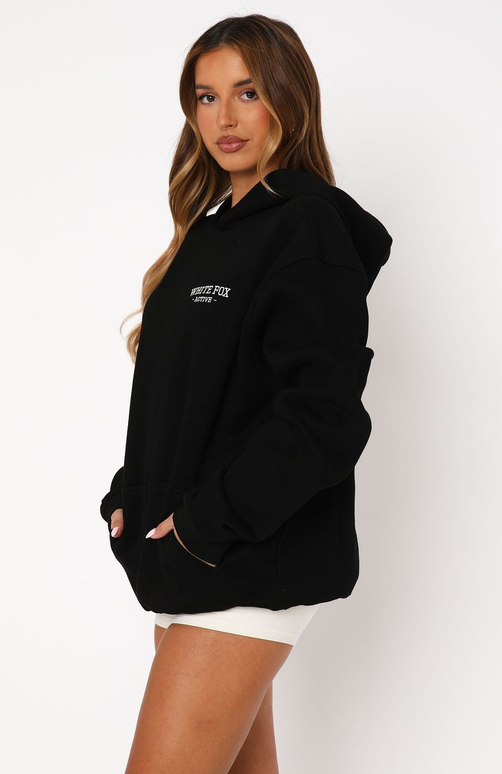 Taking Sides Oversized Hoodie BlackS/M
