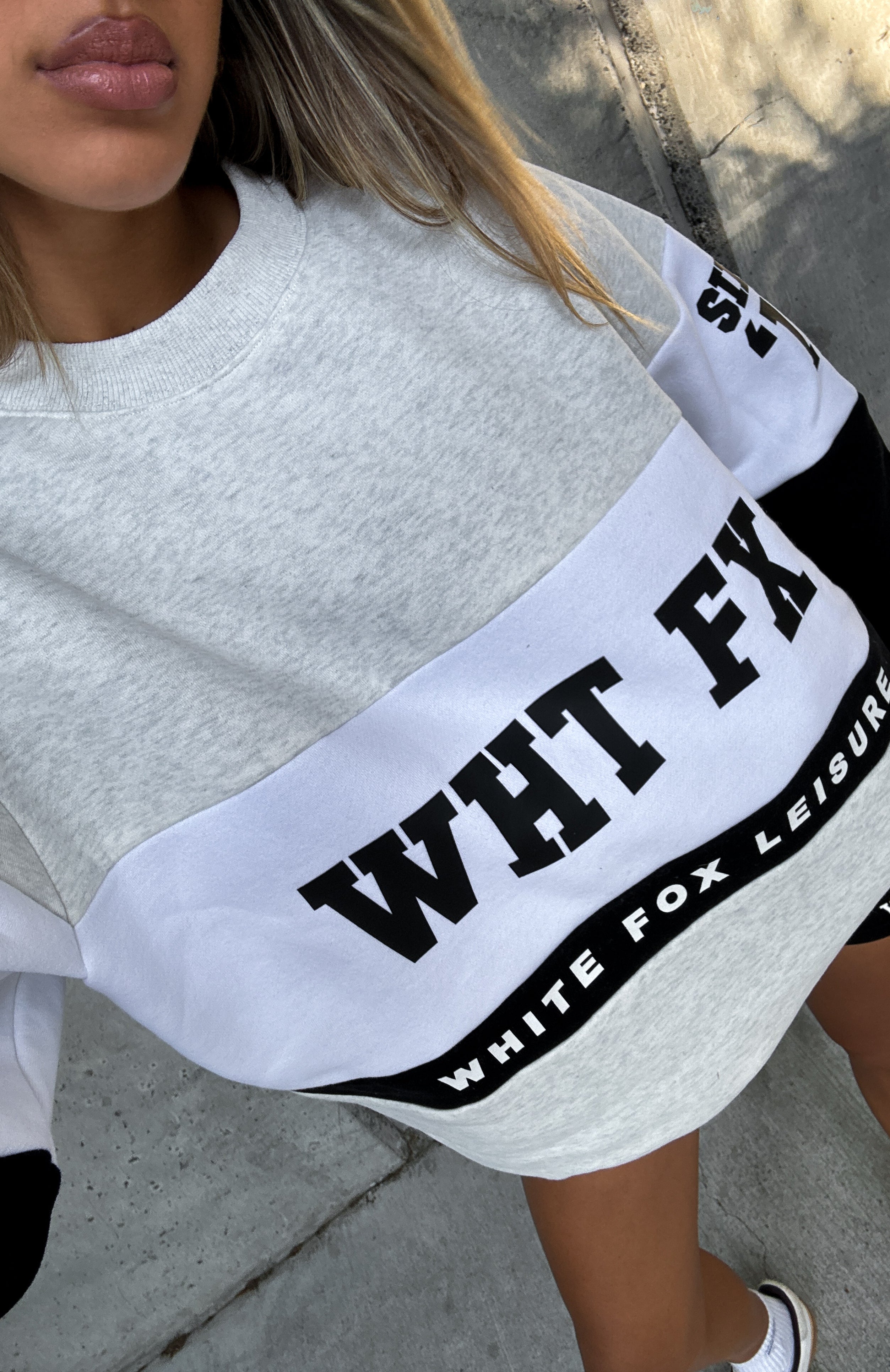 Latest And Greatest Oversized Sweater Grey Marle\/BlackXL/XXL