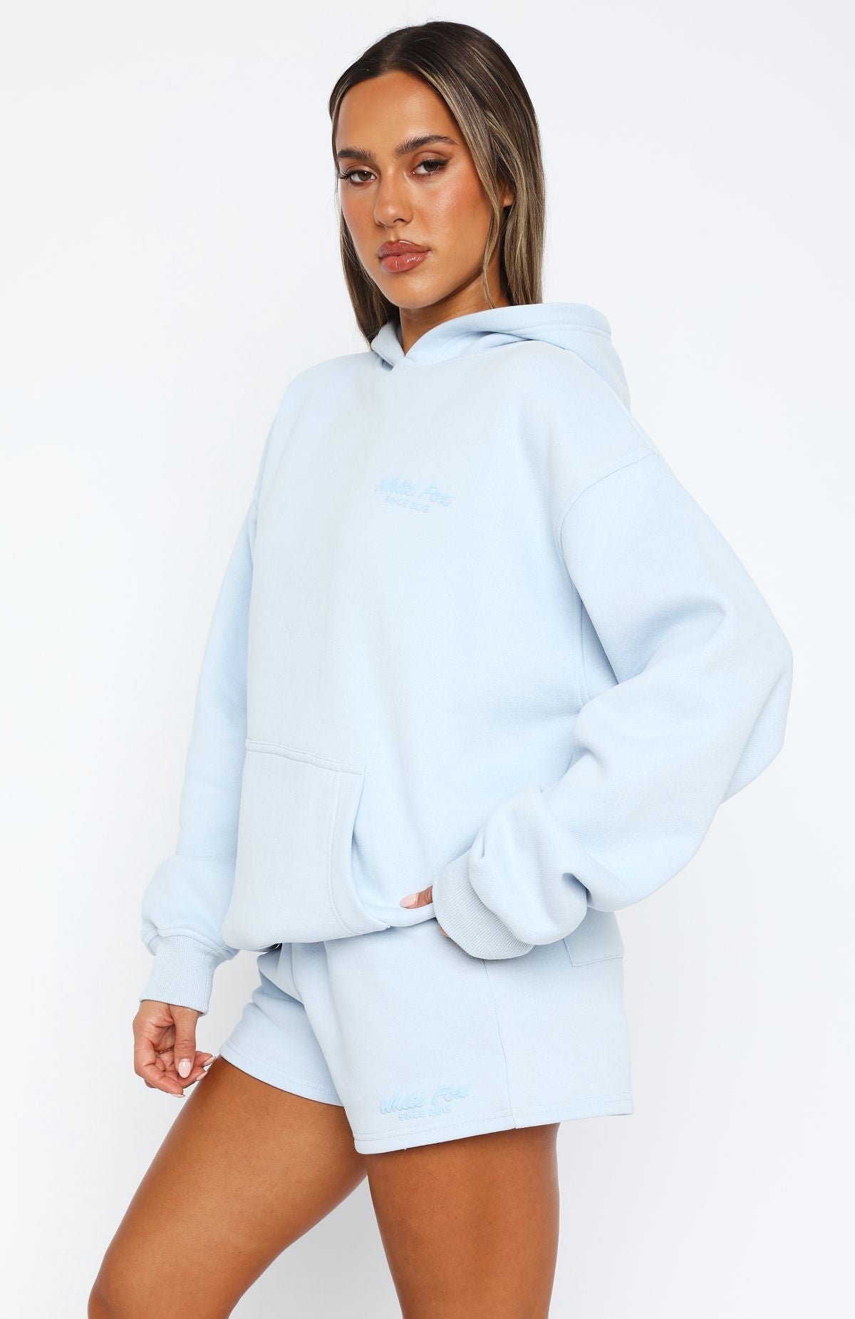 Leisure Edition Oversized Hoodie Baby BlueS/M