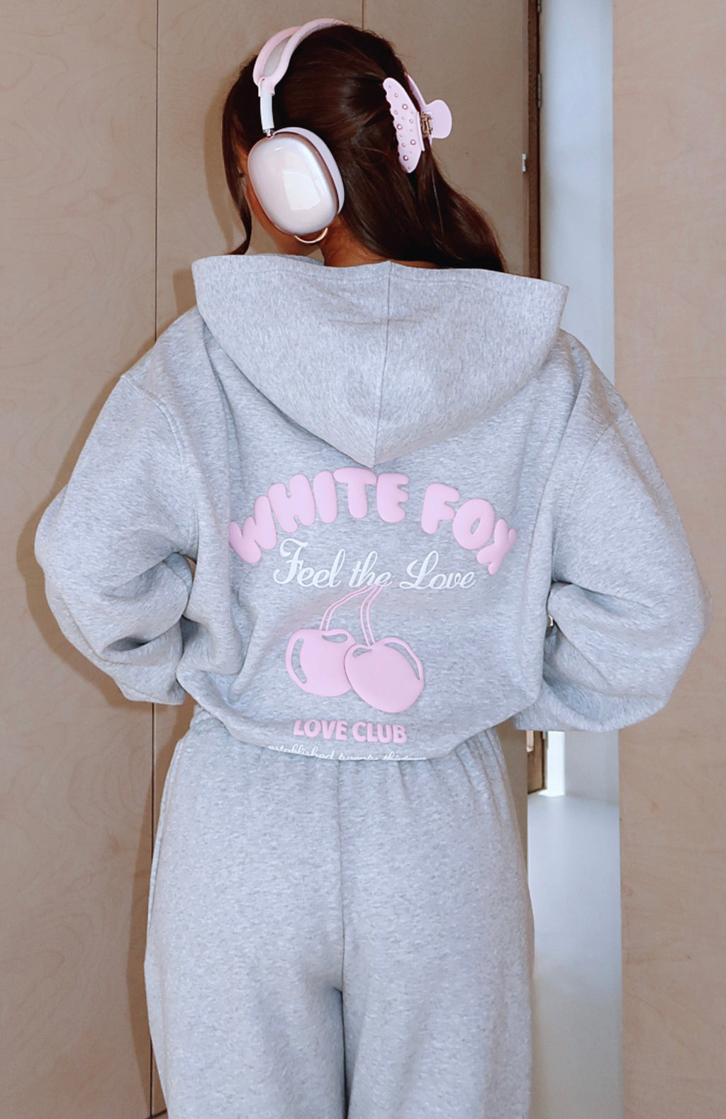 Love Me Tender Oversized Hoodie Dark Grey MarleM/L