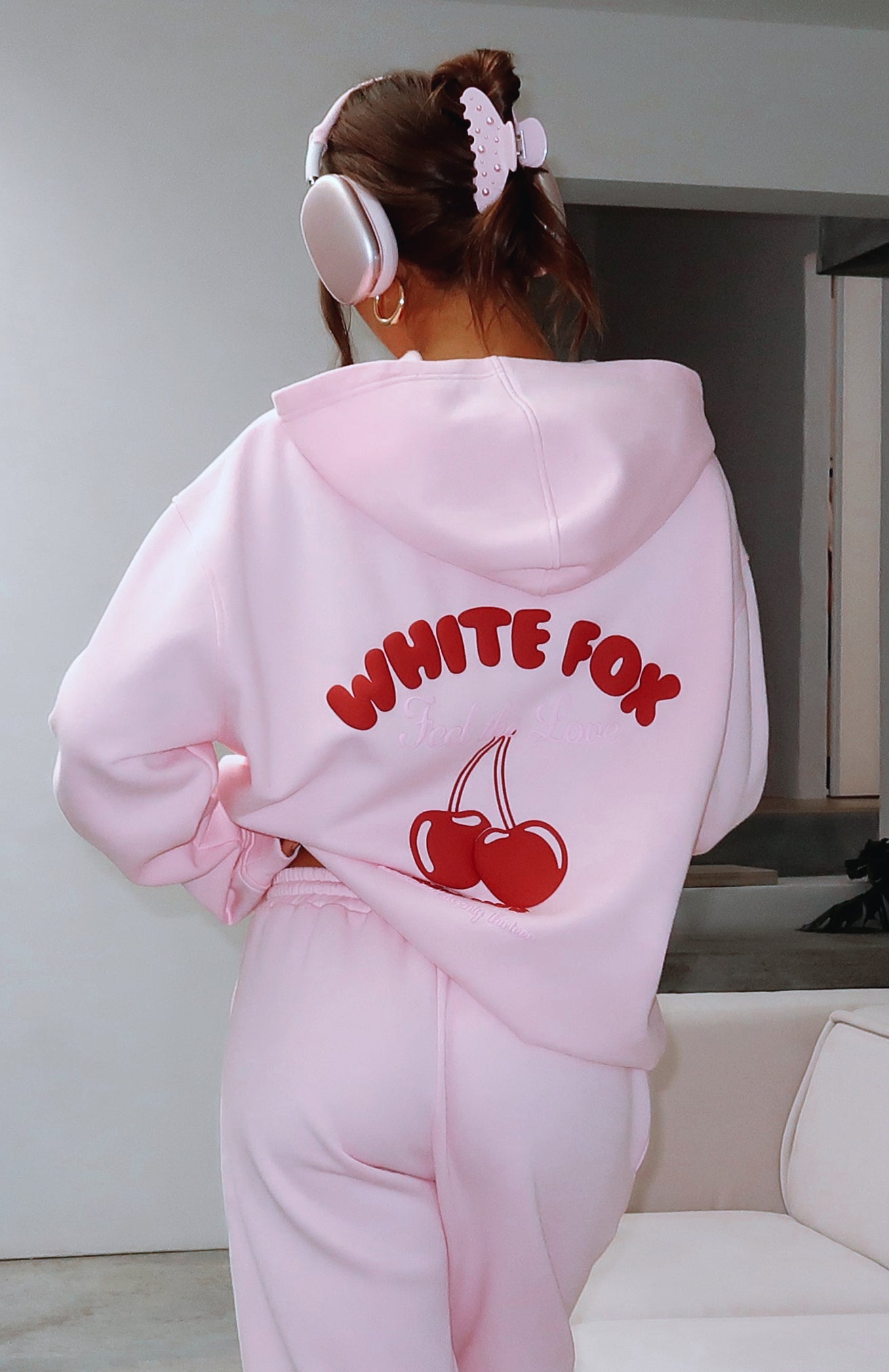 Love Me Tender Oversized Hoodie PinkL/XL