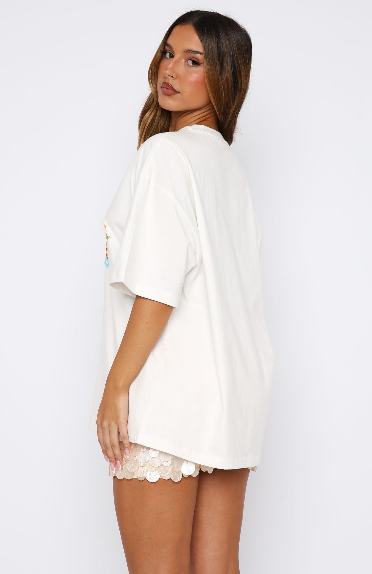 Hawaii Holiday Oversized Tee WhiteM/L