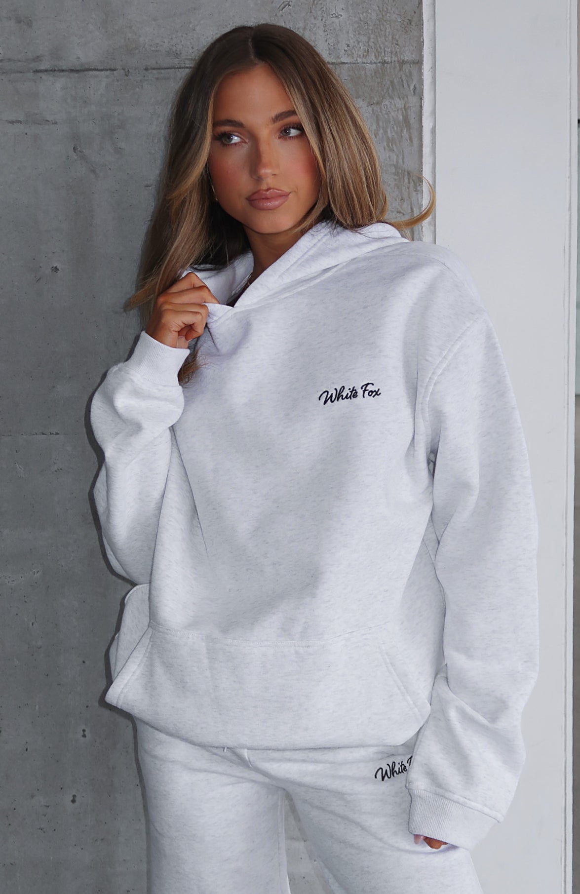 Match Your Words Oversized Hoodie Grey MarleL/XL